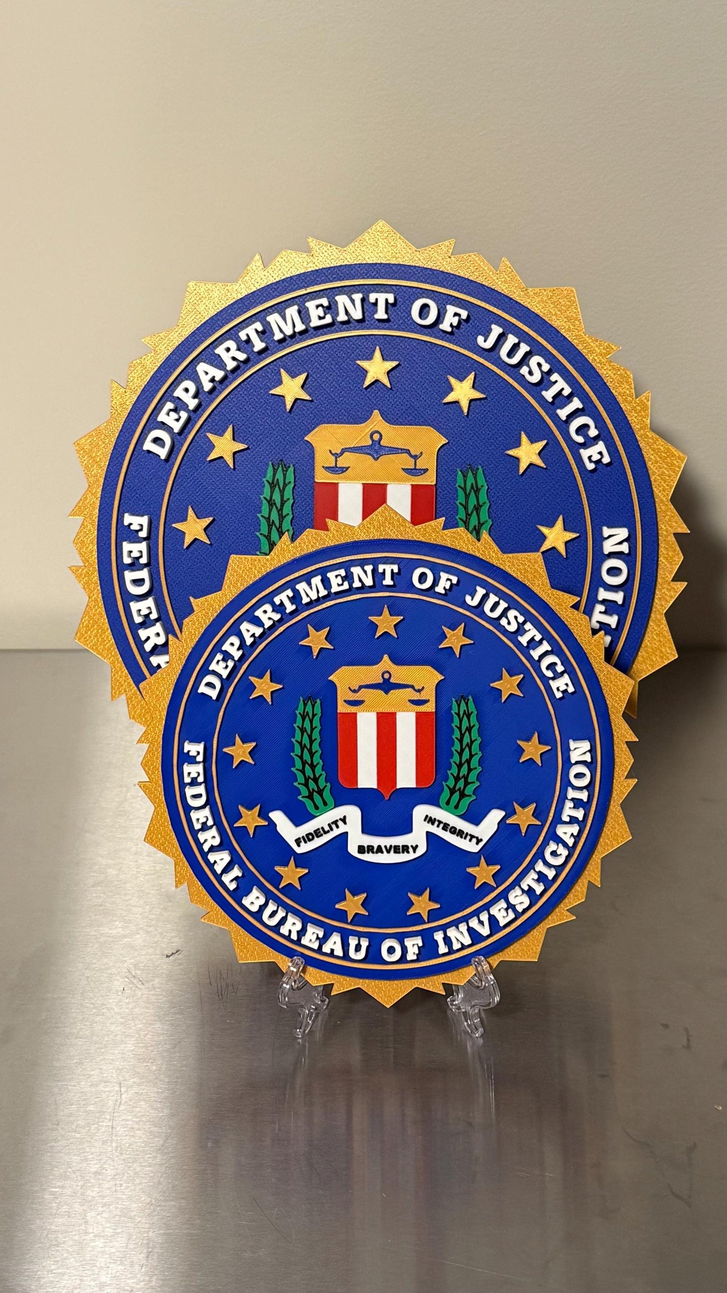 FBI Display Plaque: First Responder Wall Art Police Gift Government