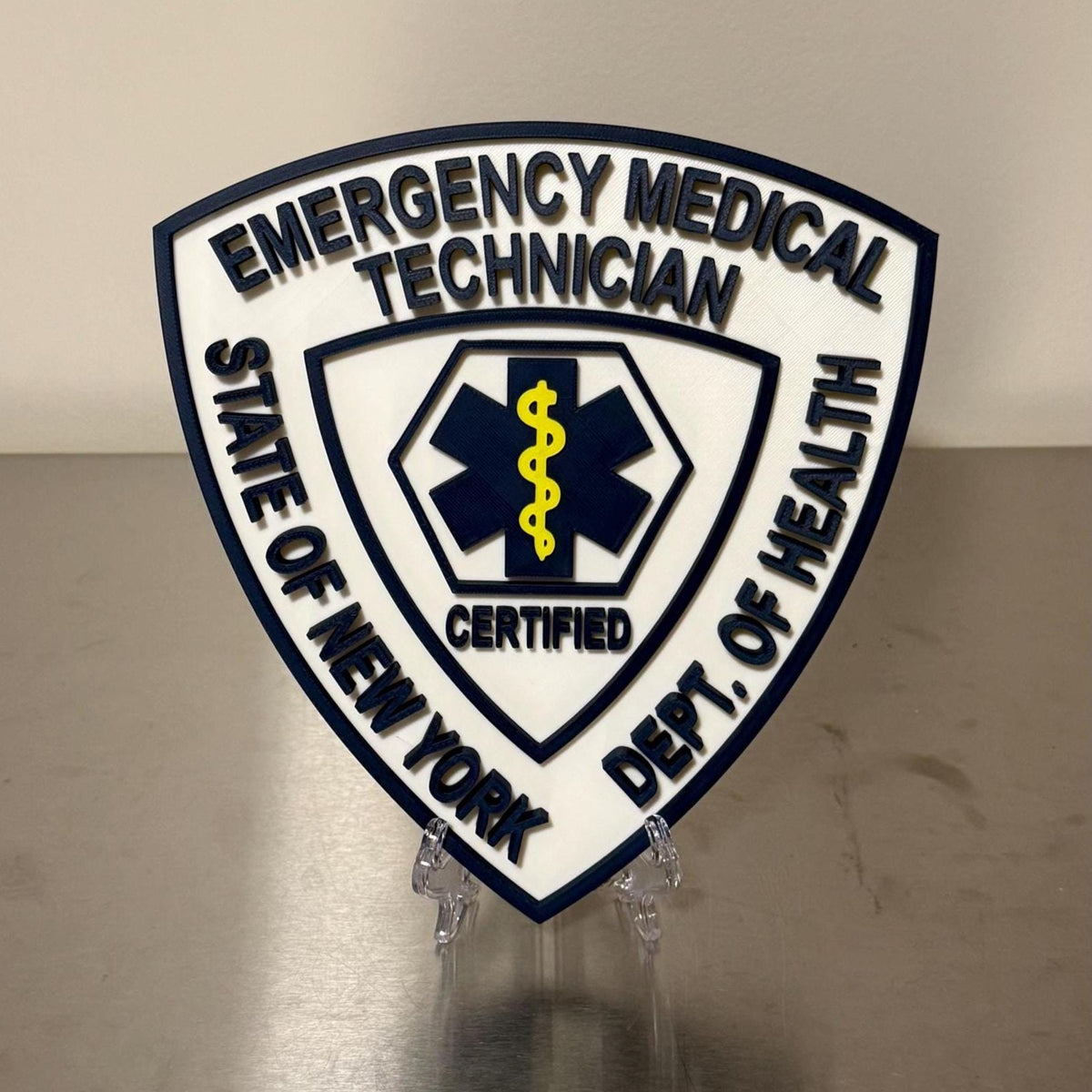 NYS Paramedic EMT 3D Display Plaque First Responder Display Plaque NY New York New York