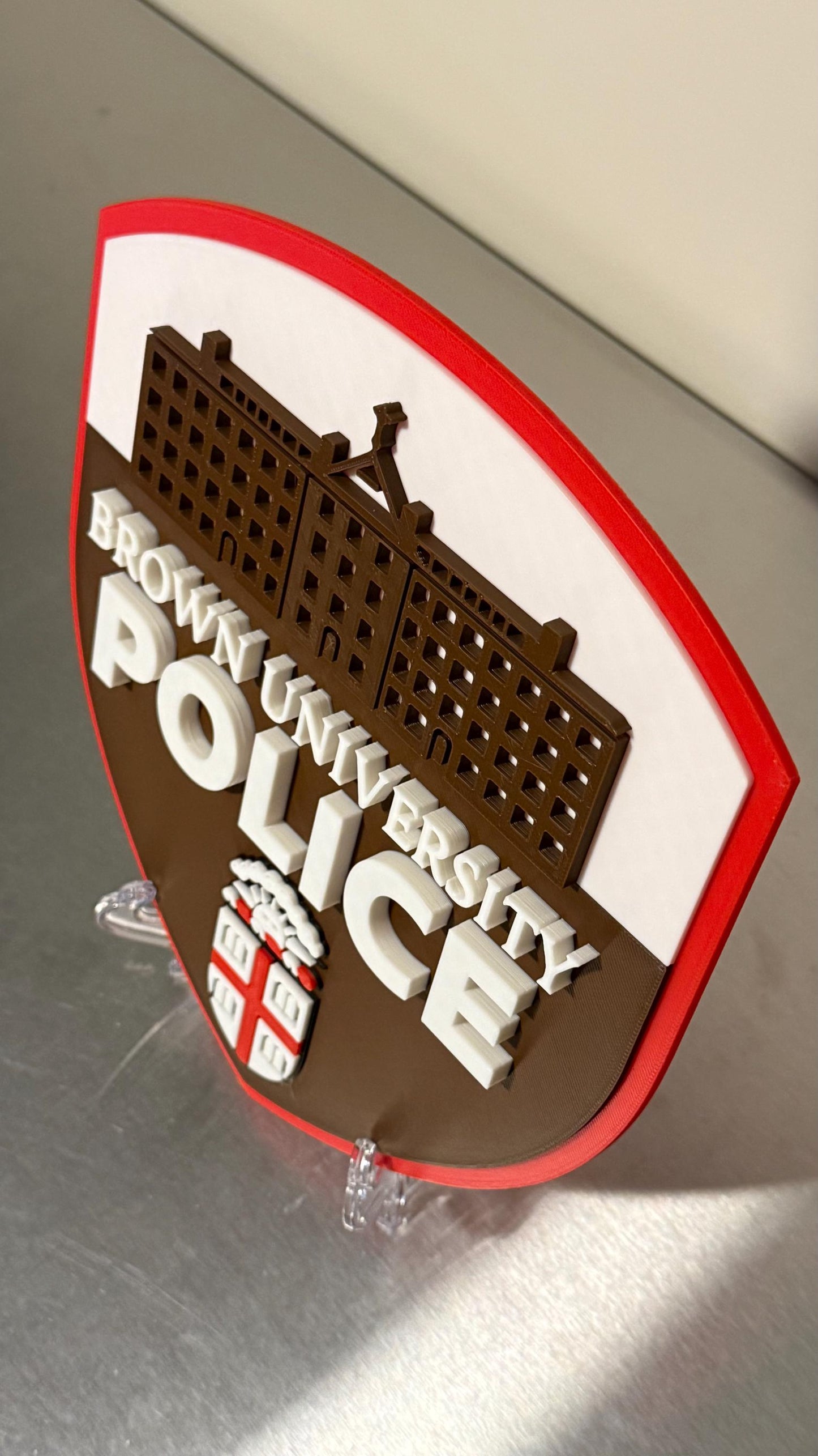 Brown University Police 3D Embossed Display Plaque Rhode Island