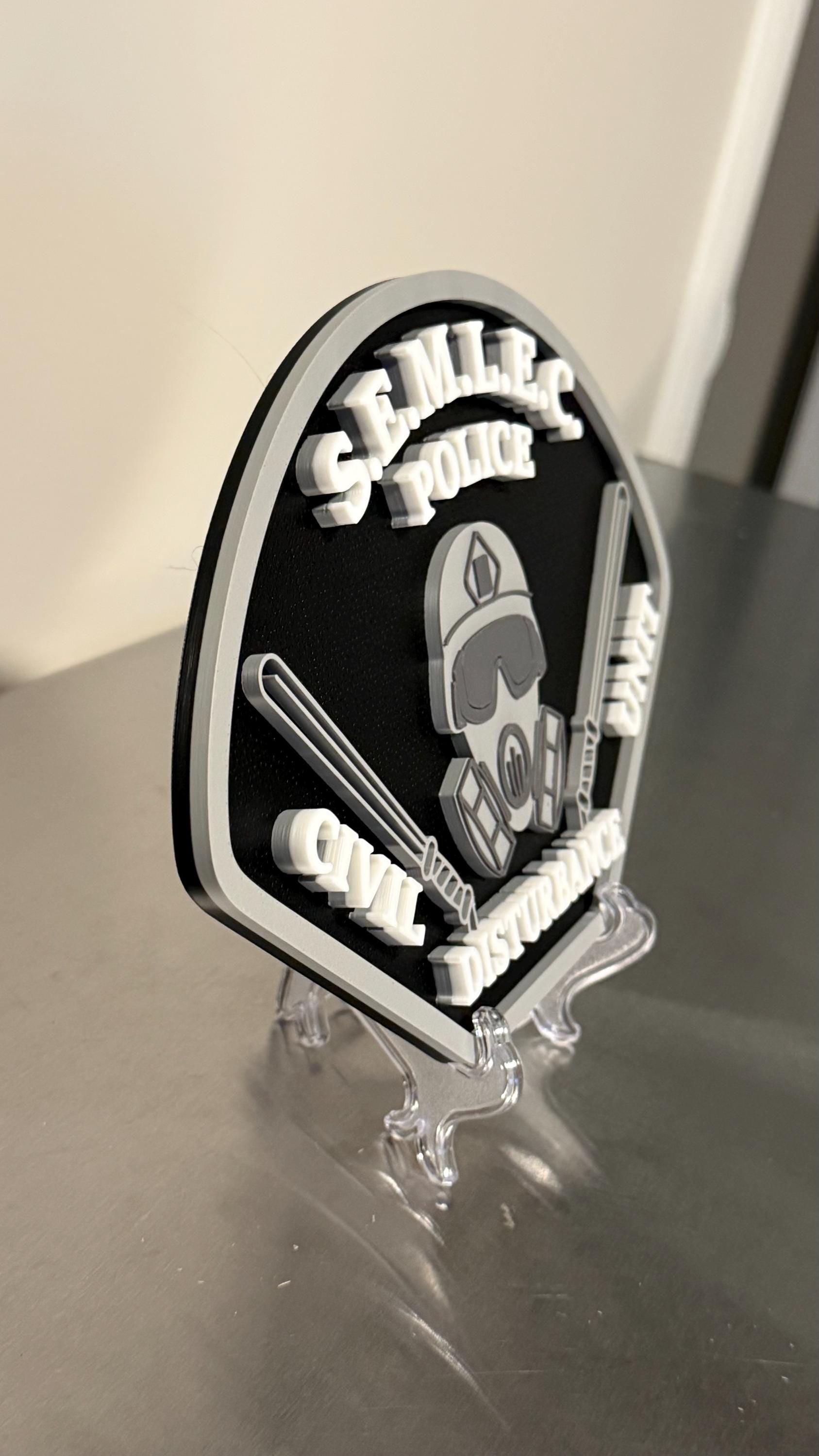 Southeastern Massachusetts Law Enforcement Council SEMLEC 3D Plaque: First Responder Wall Art MA