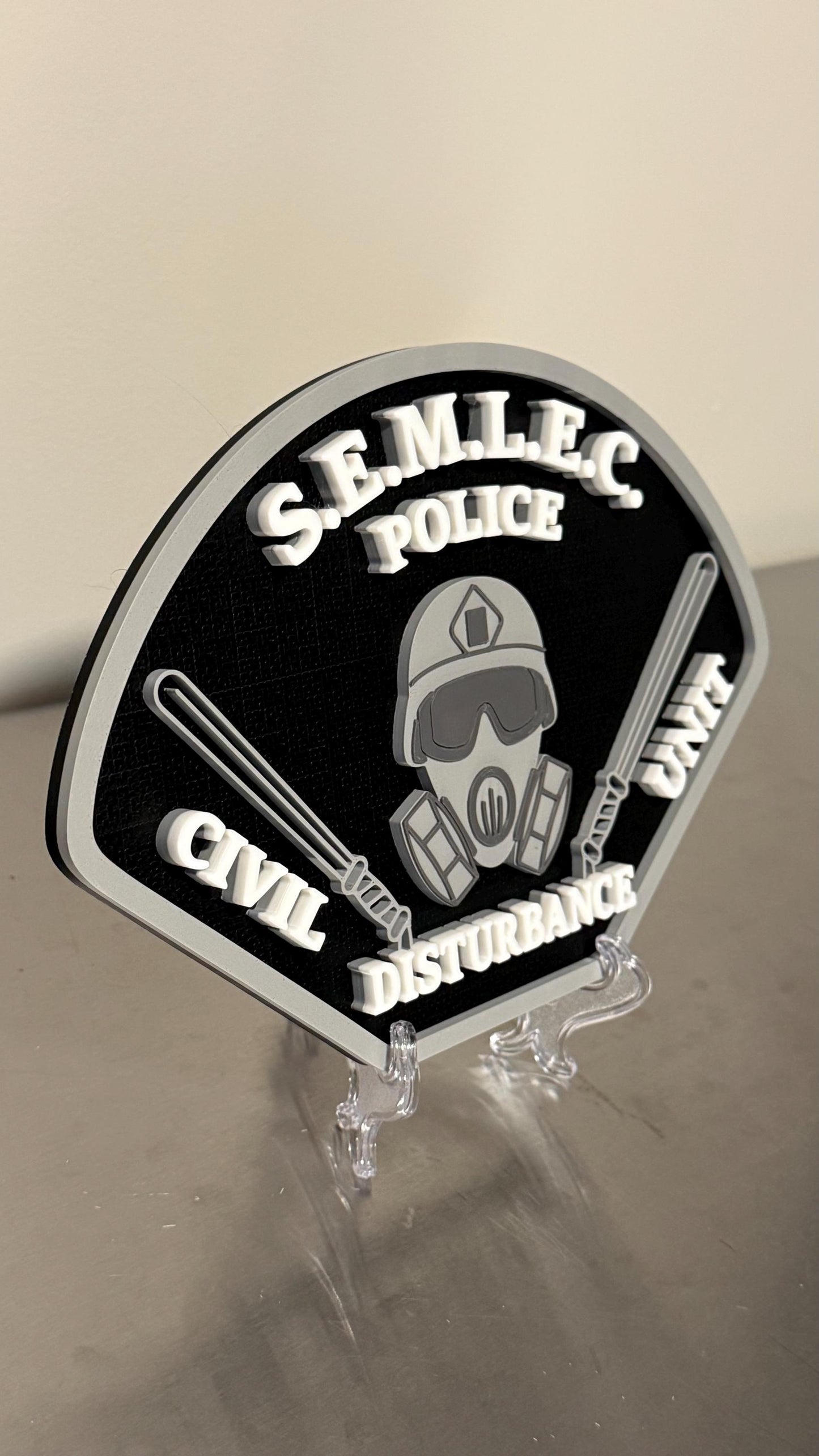 Southeastern Massachusetts Law Enforcement Council SEMLEC 3D Plaque: First Responder Wall Art MA