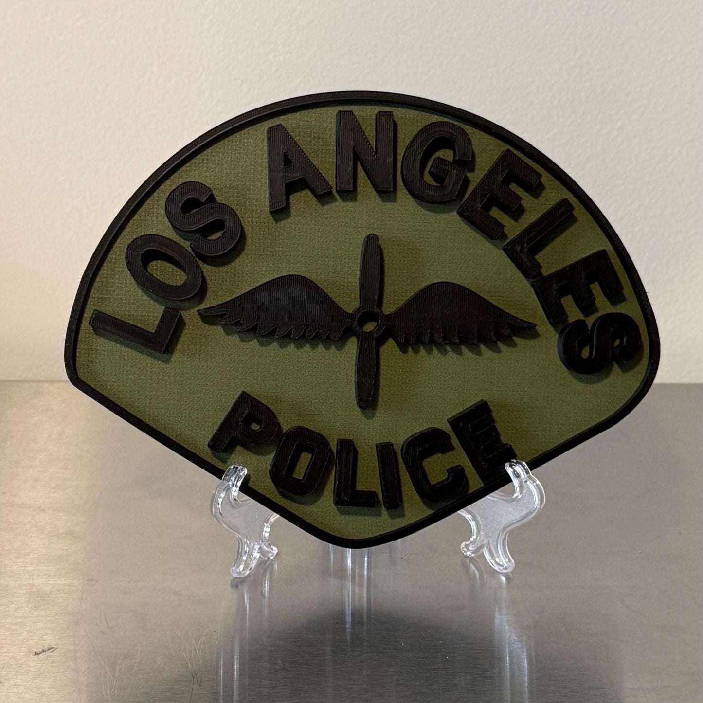 Los Angeles Police Department 3D Embossed Display Plaque - First Responder Wall Art California
