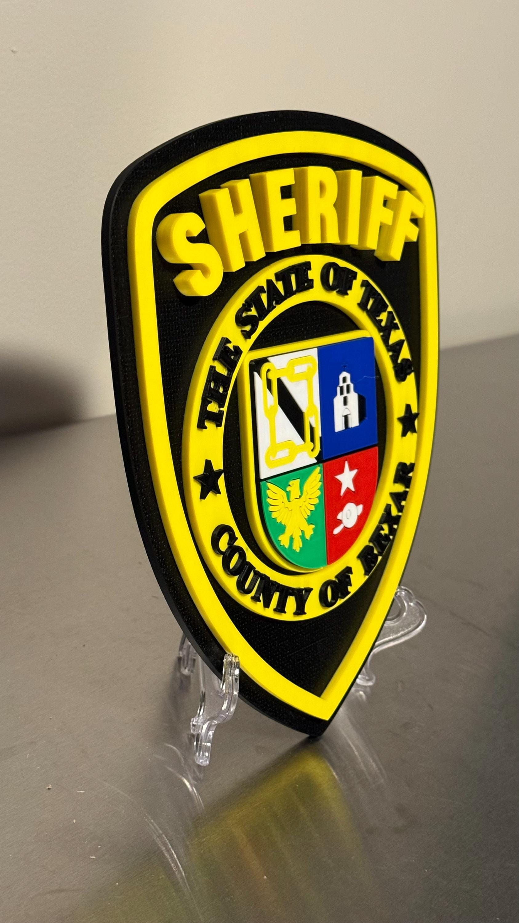 Bexar County Sheriff Department Texas 3D Embossed Plaque