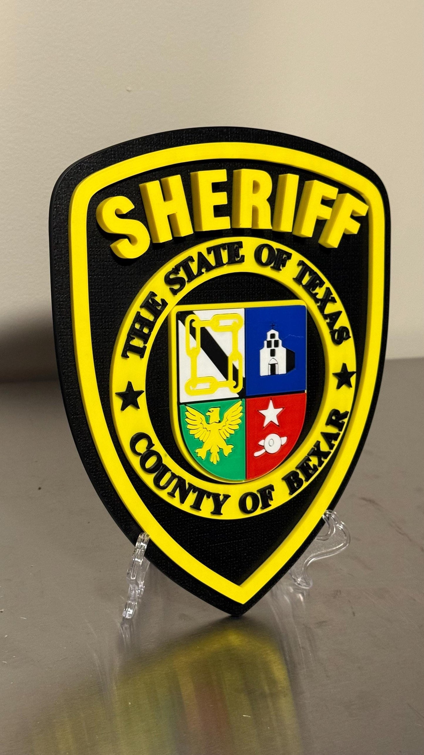Bexar County Sheriff Department Texas 3D Embossed Plaque