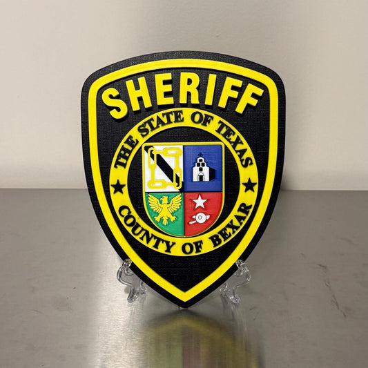 Bexar County Sheriff Department Texas 3D Embossed Plaque