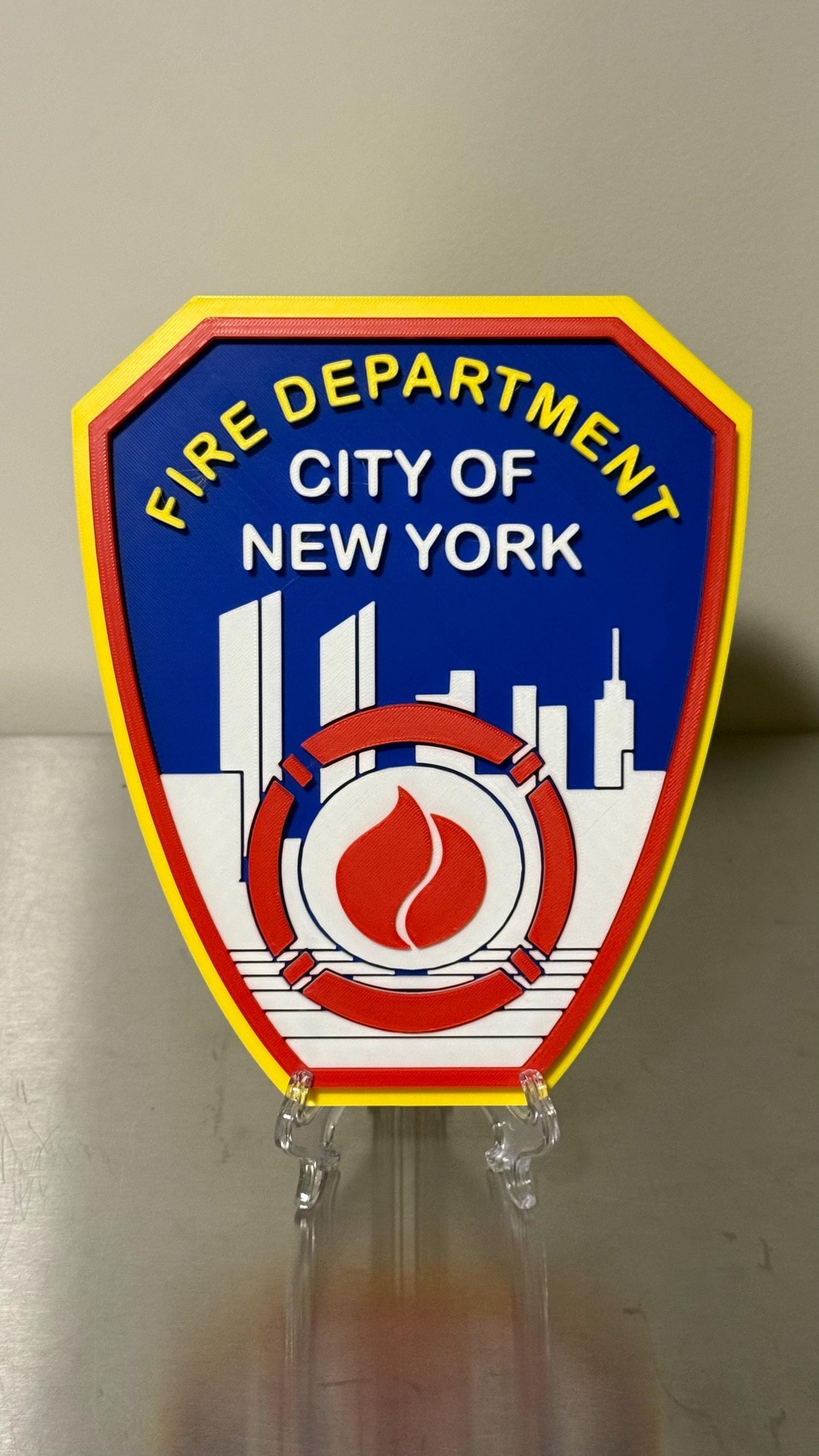 FDNY Display Plaque: Firefighter Gift, Wall Decor New York City Fire Department