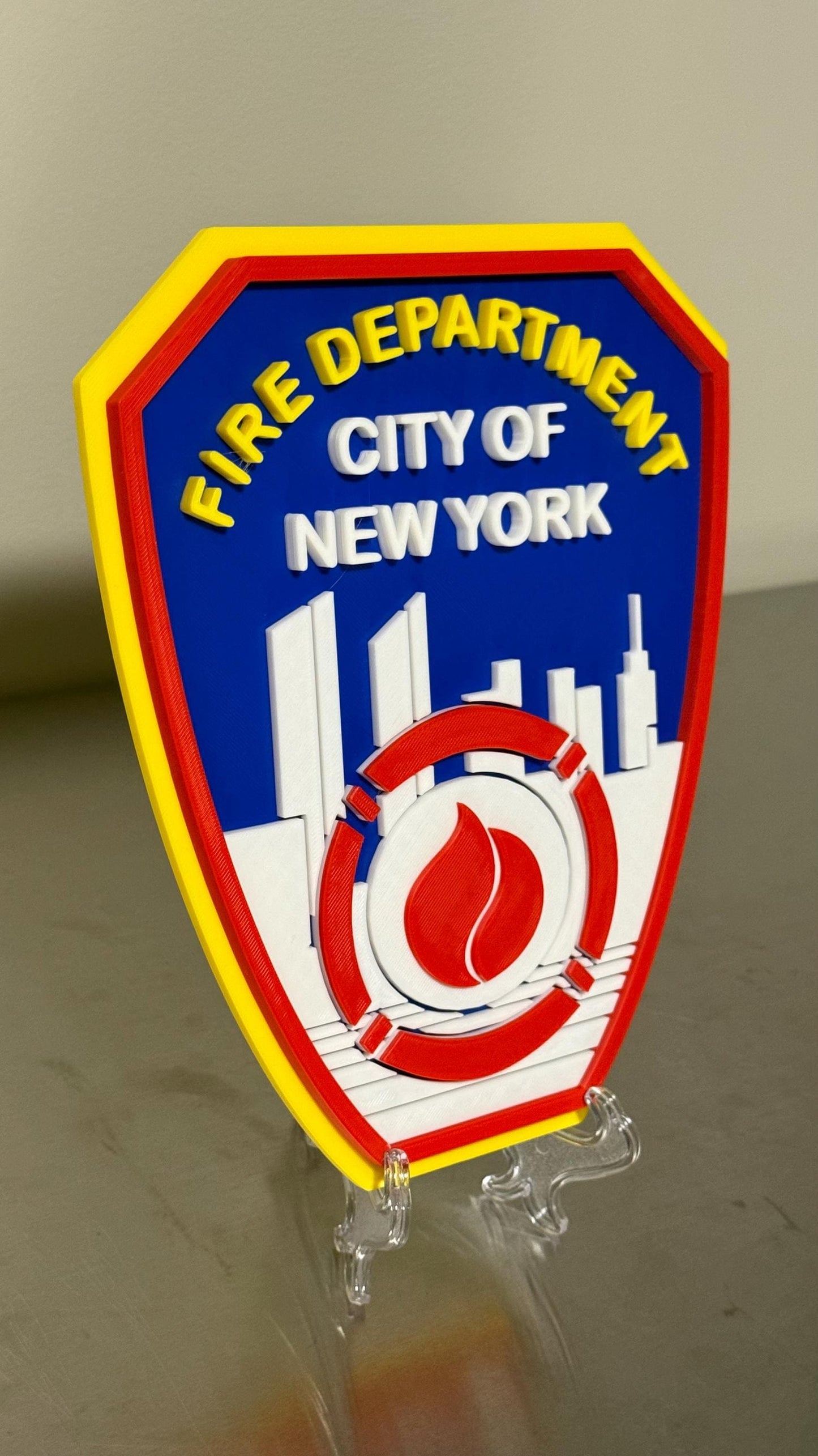 FDNY Display Plaque: Firefighter Gift, Wall Decor New York City Fire Department