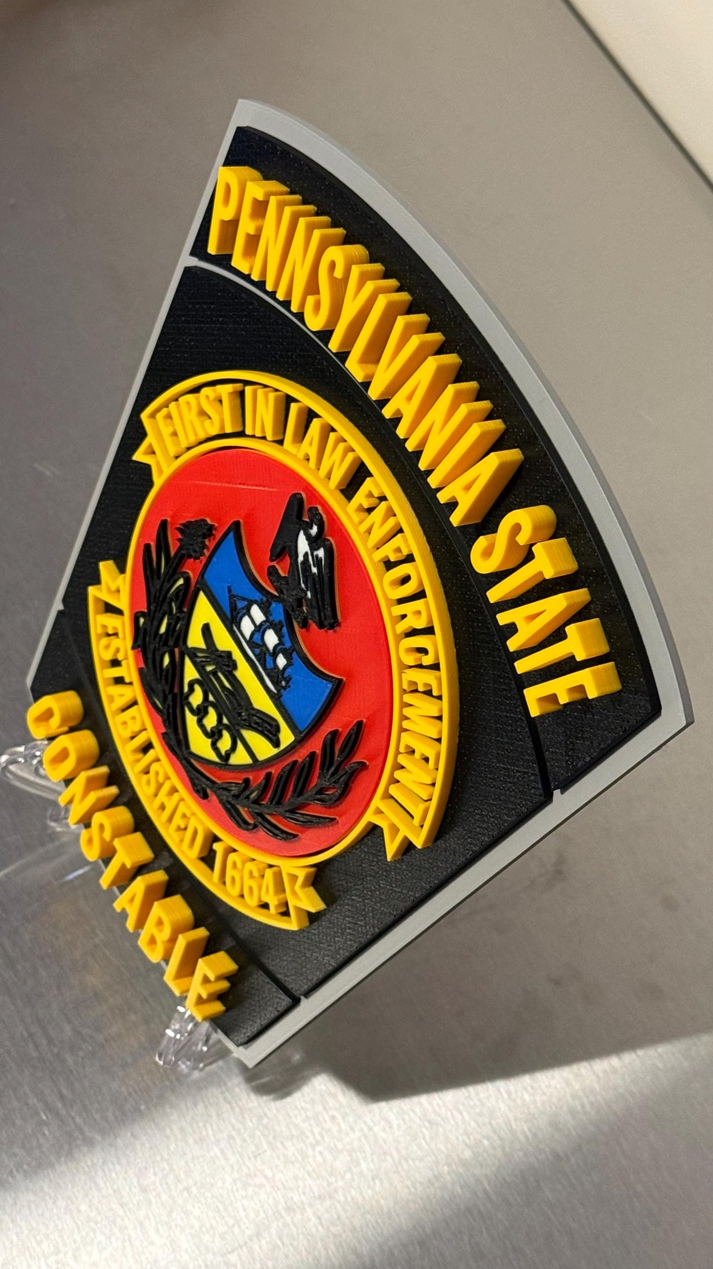 PA State Constable 3D Display Plaque - First Responder Wall Art PA Pennsylvania