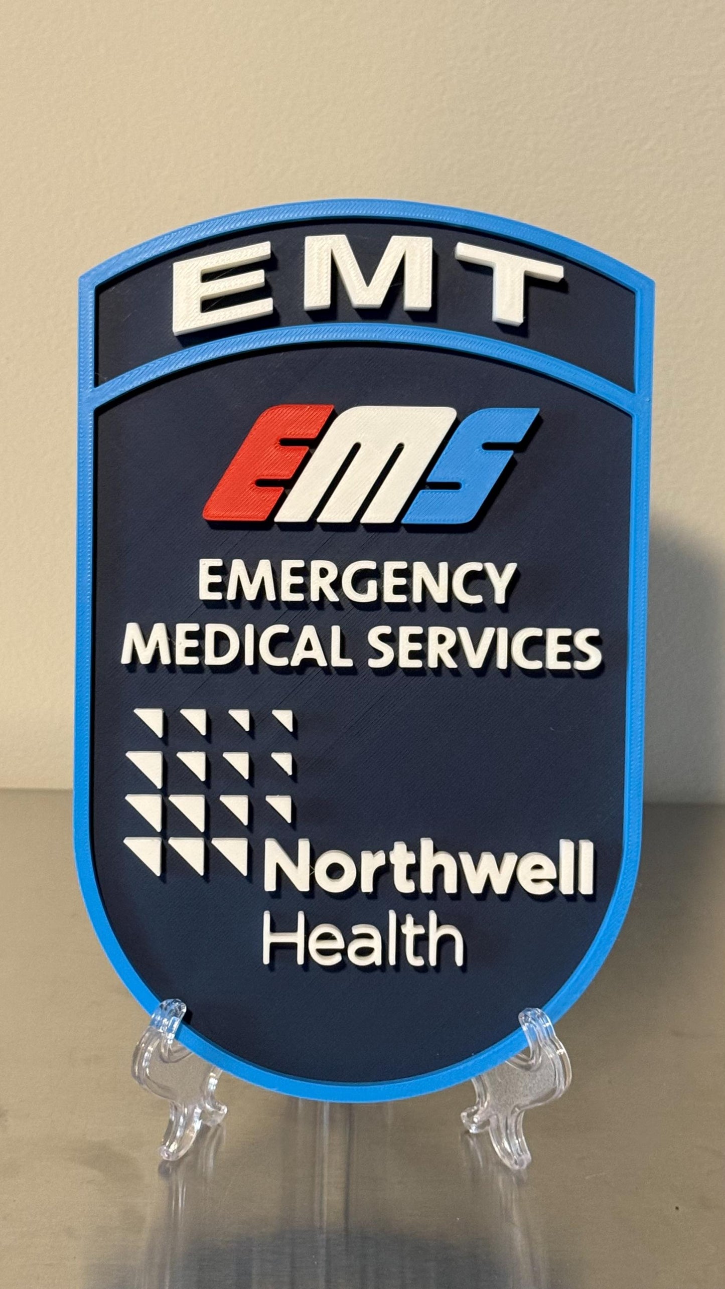 Northwell Health EMS 3D Display Plaque EMT Paramedic First Responder Gift New York