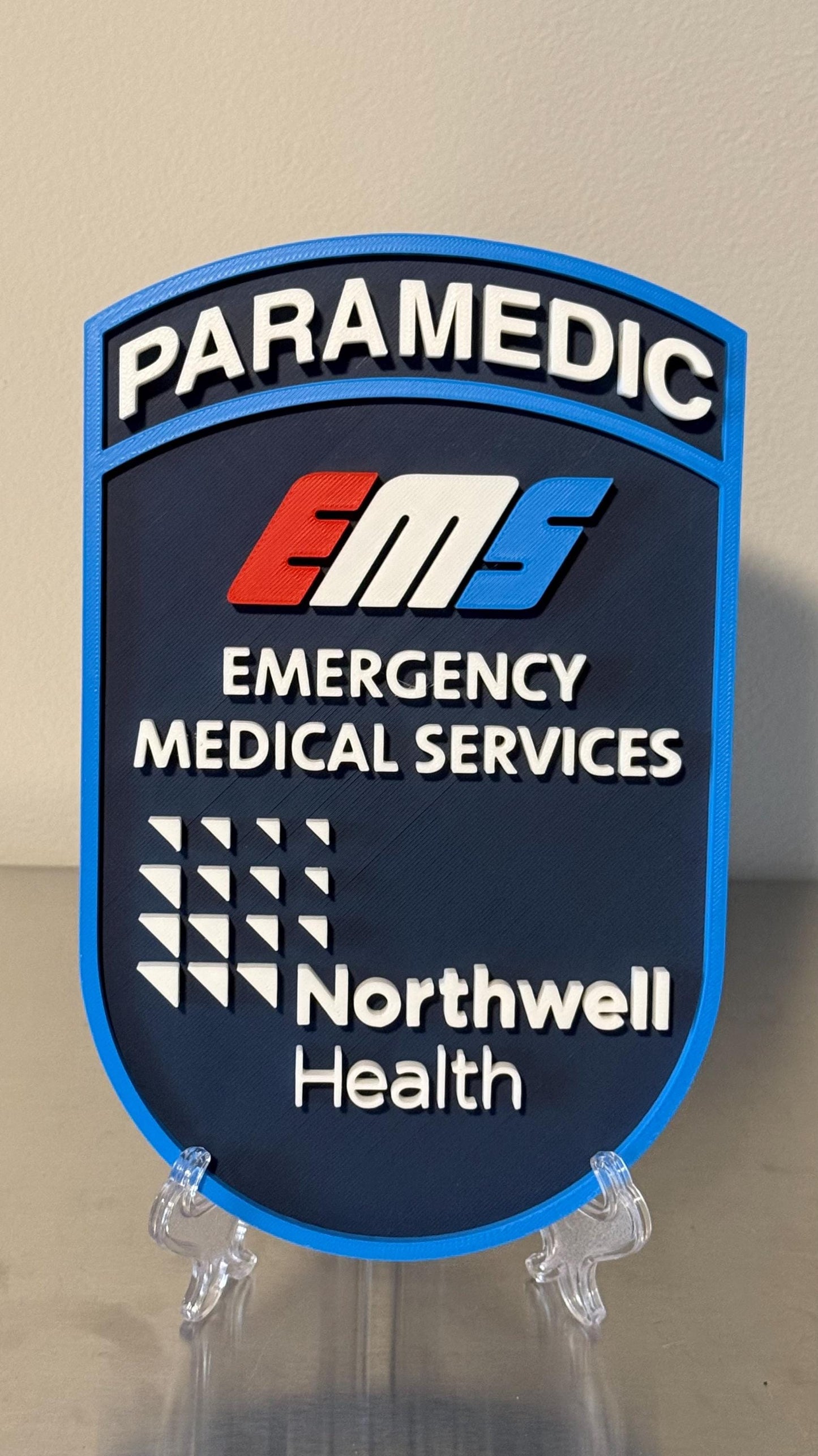 Northwell Health EMS 3D Display Plaque EMT Paramedic First Responder Gift New York