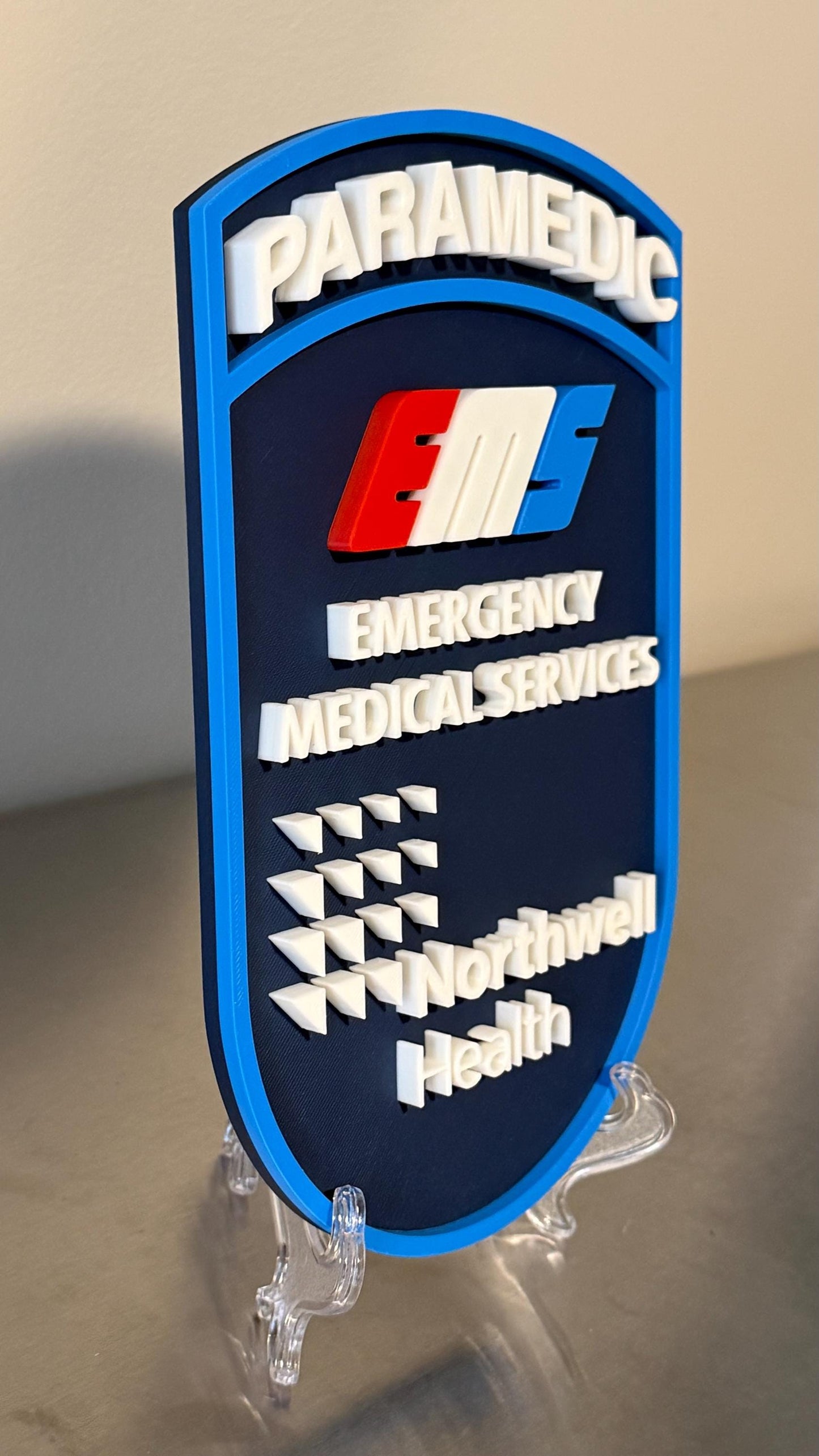Northwell Health EMS 3D Display Plaque EMT Paramedic First Responder Gift New York