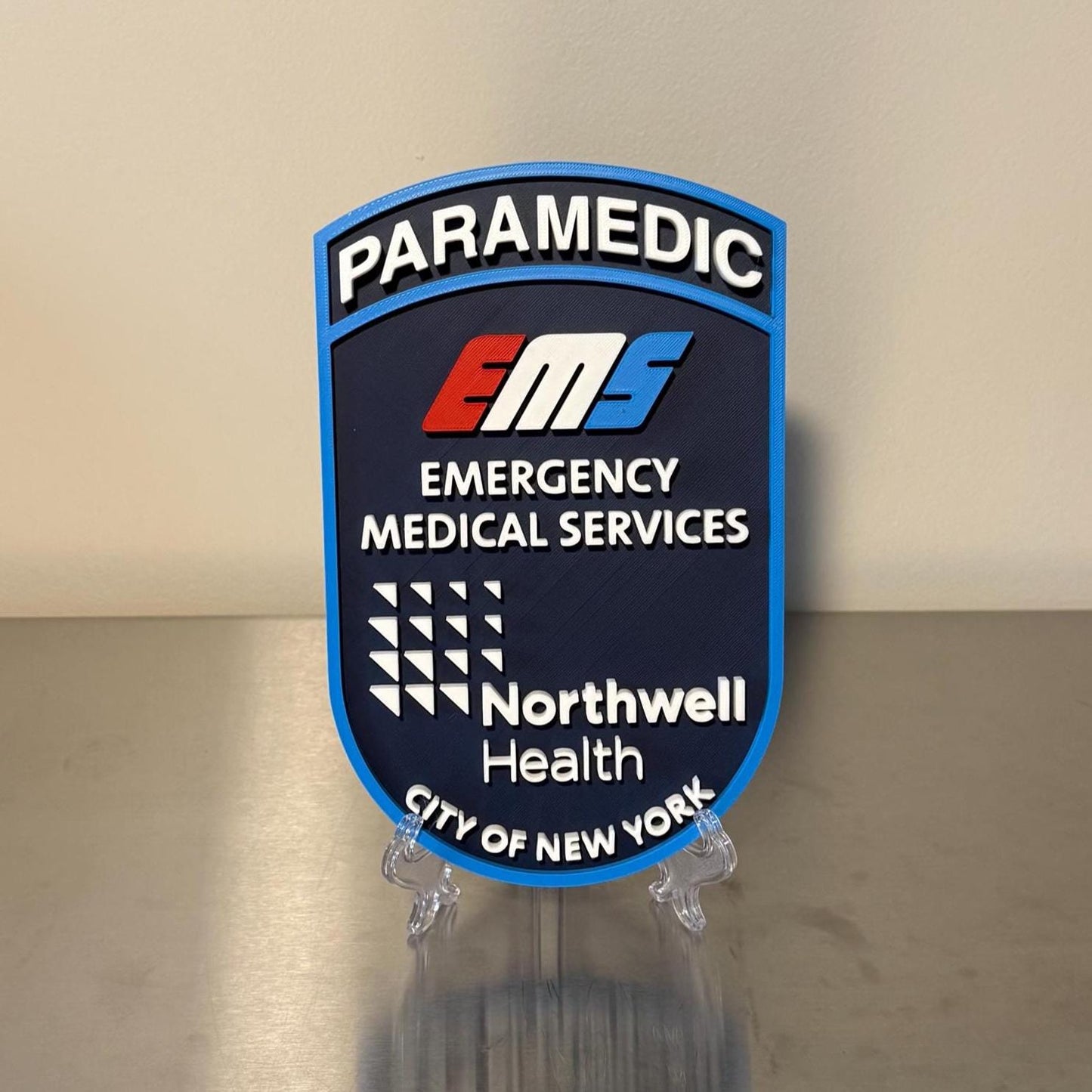Northwell Health EMS 3D Display Plaque EMT Paramedic First Responder Gift New York