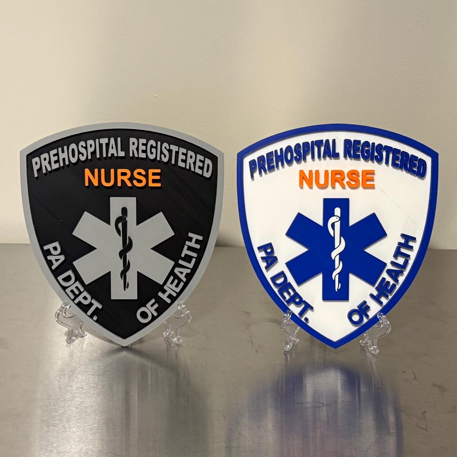 PA PHRN Plaque – 3D Embossed Prehospital Registered Nurse Gift Pennsylvania