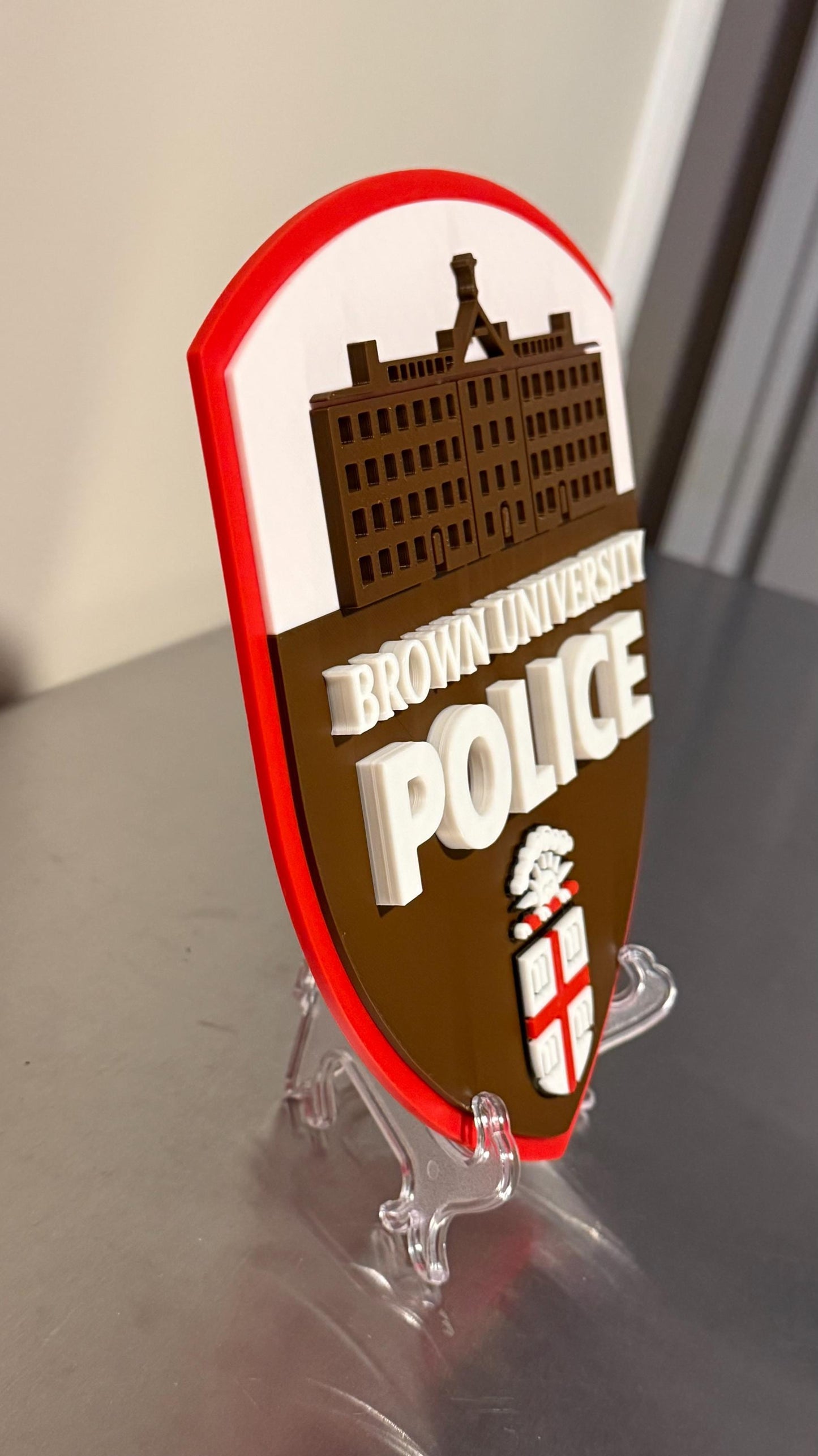 Brown University Police 3D Embossed Display Plaque Rhode Island
