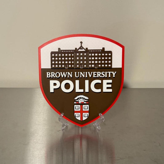 Brown University Police 3D Embossed Display Plaque Rhode Island