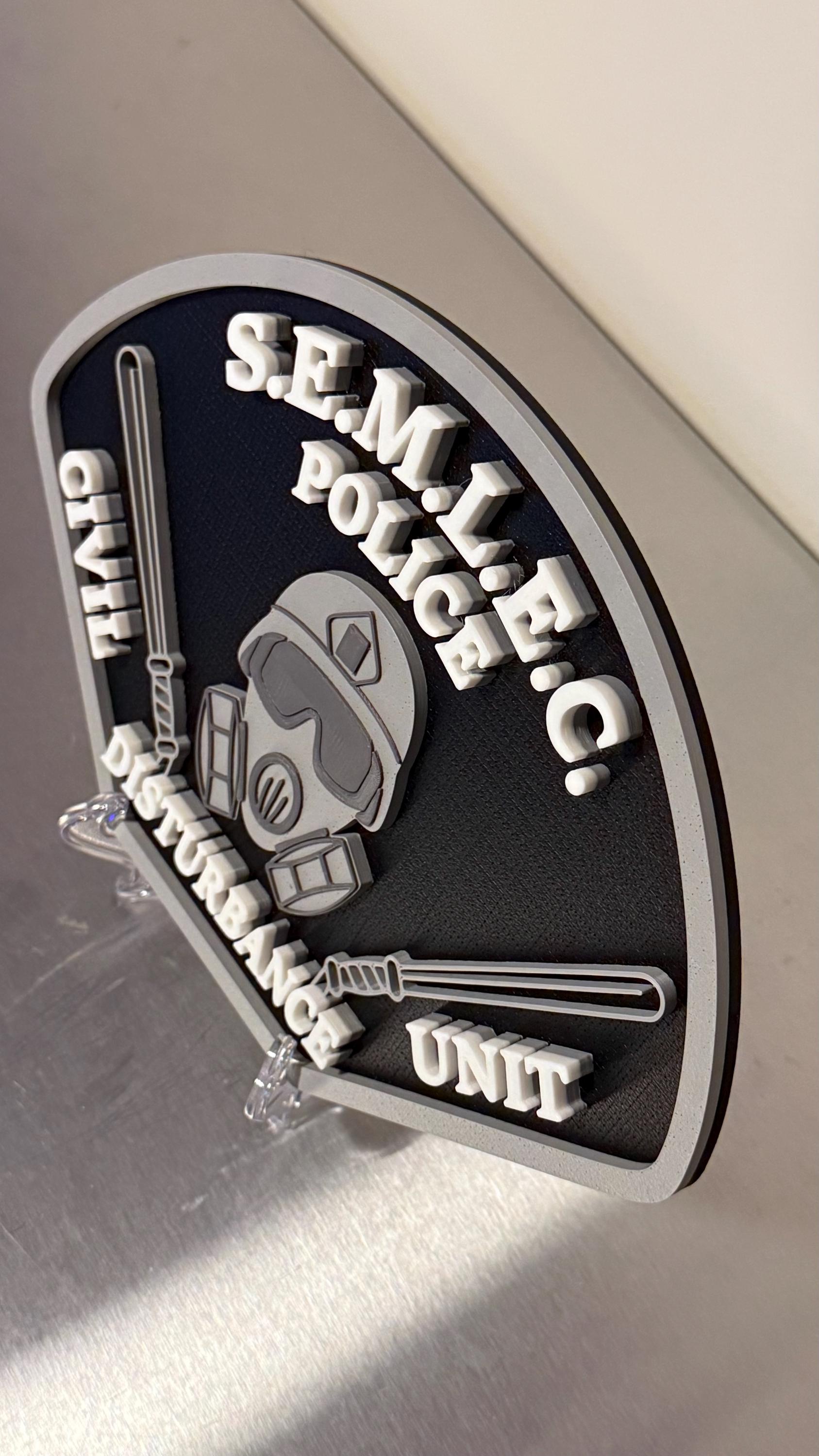 Southeastern Massachusetts Law Enforcement Council SEMLEC 3D Plaque: First Responder Wall Art MA