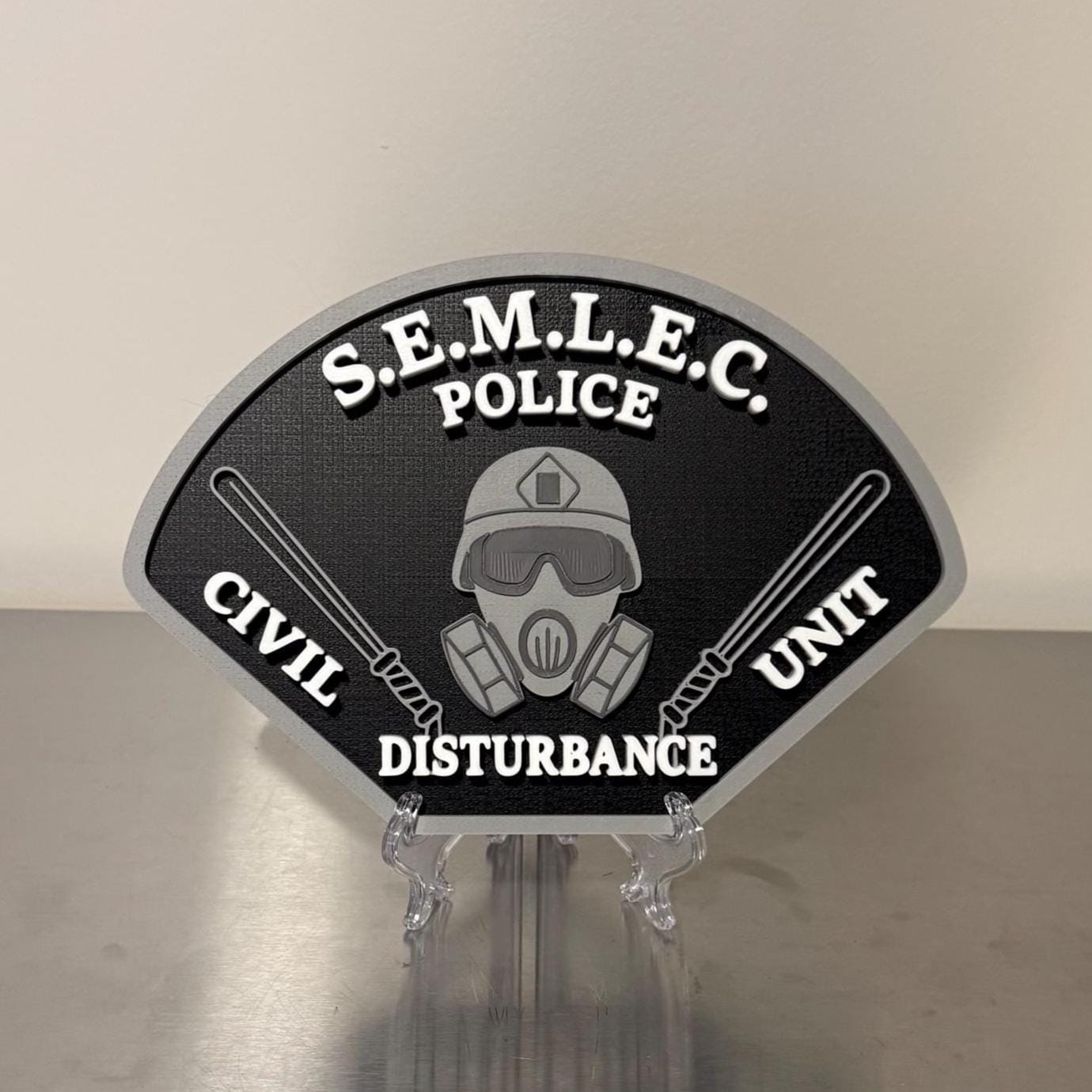 Southeastern Massachusetts Law Enforcement Council SEMLEC 3D Plaque: First Responder Wall Art MA