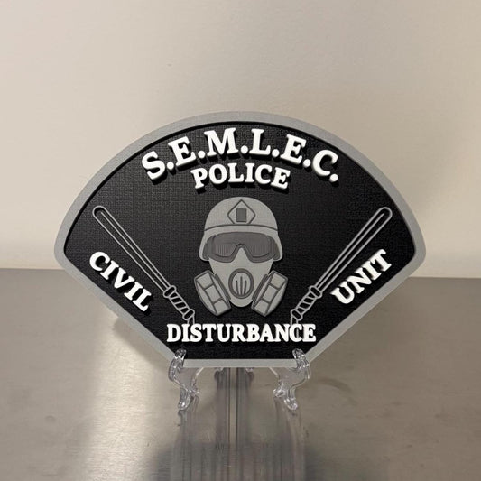 Southeastern Massachusetts Law Enforcement Council SEMLEC 3D Plaque: First Responder Wall Art MA