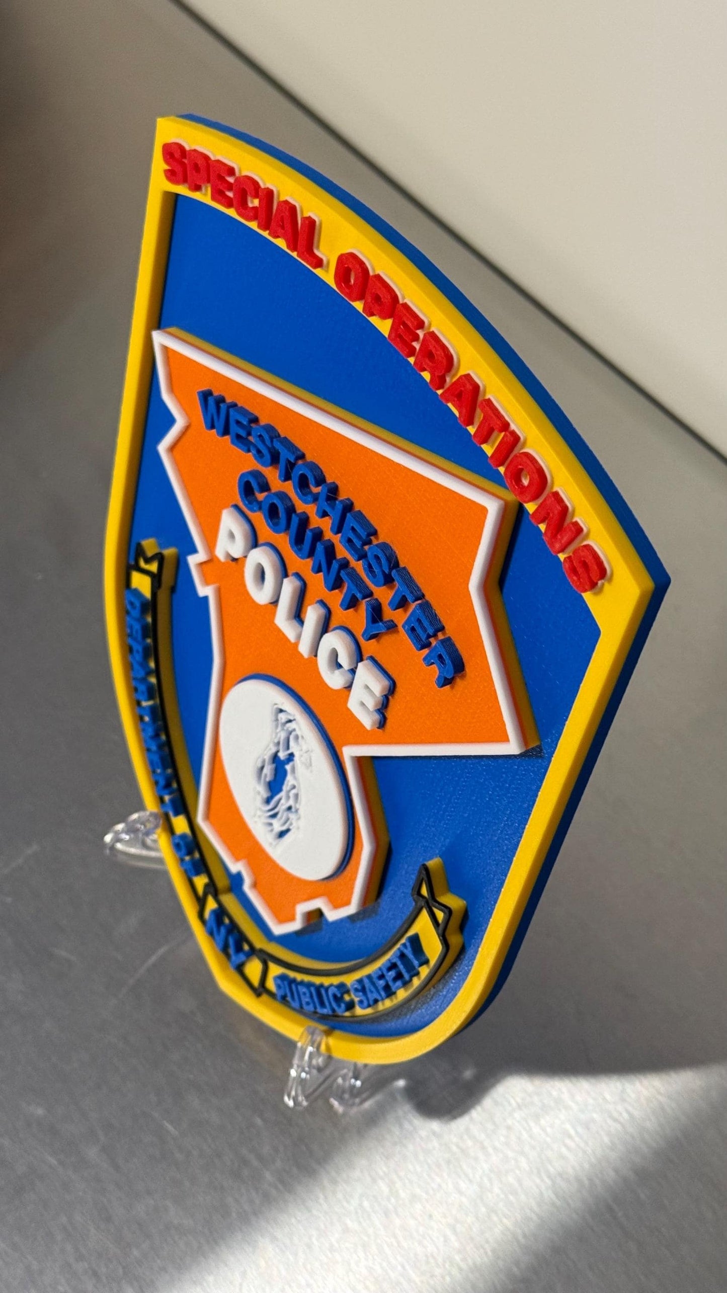 Westchester County Police Special Operations 3D Plaque: First Responder Wall Decor New York