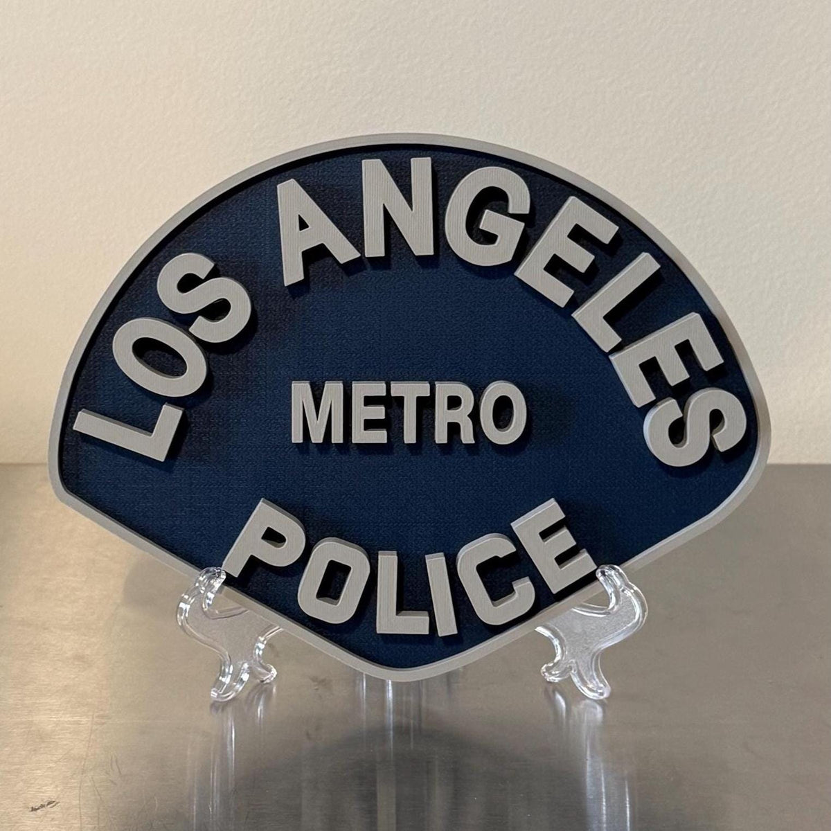 Los Angeles Police Department 3D Embossed Display Plaque - First Responder Display Plaque California