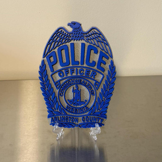 Arlington County Police Badge 3D Plaque - First Responder Wall Art Virginia