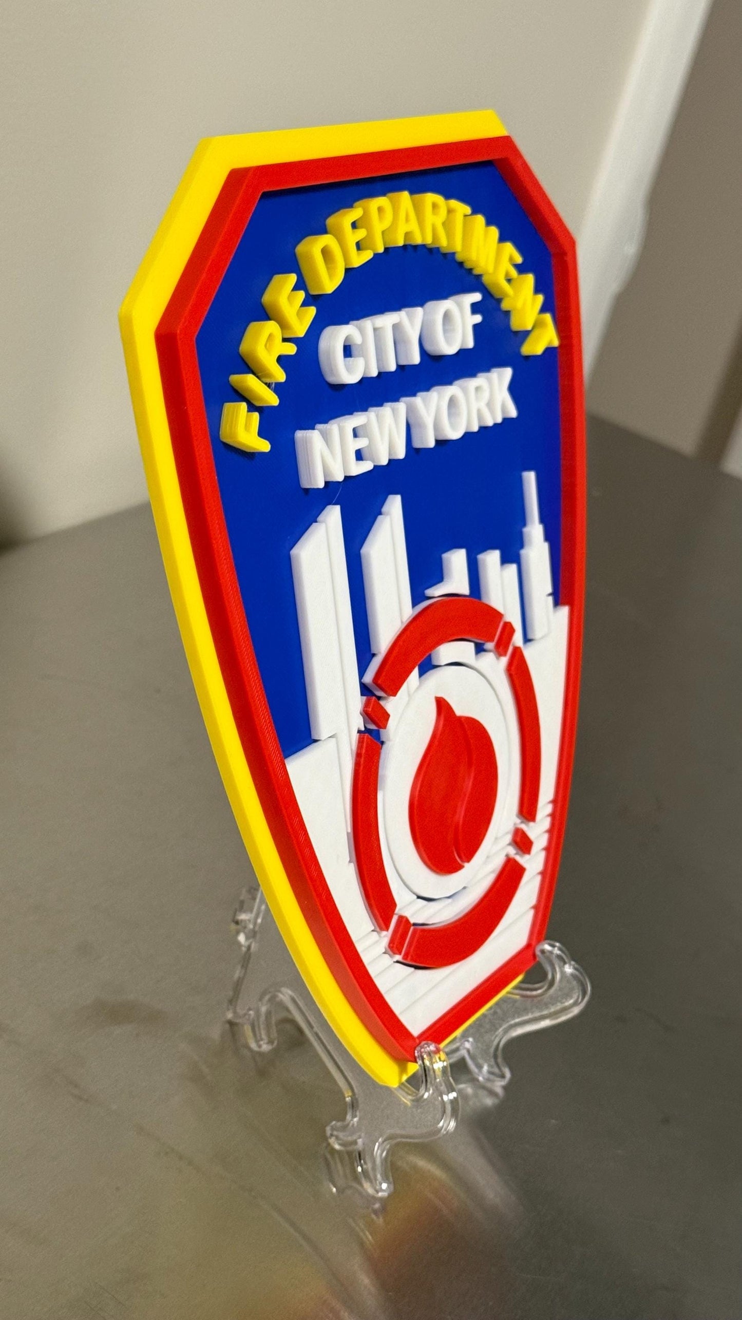 FDNY Display Plaque: Firefighter Gift, Wall Decor New York City Fire Department