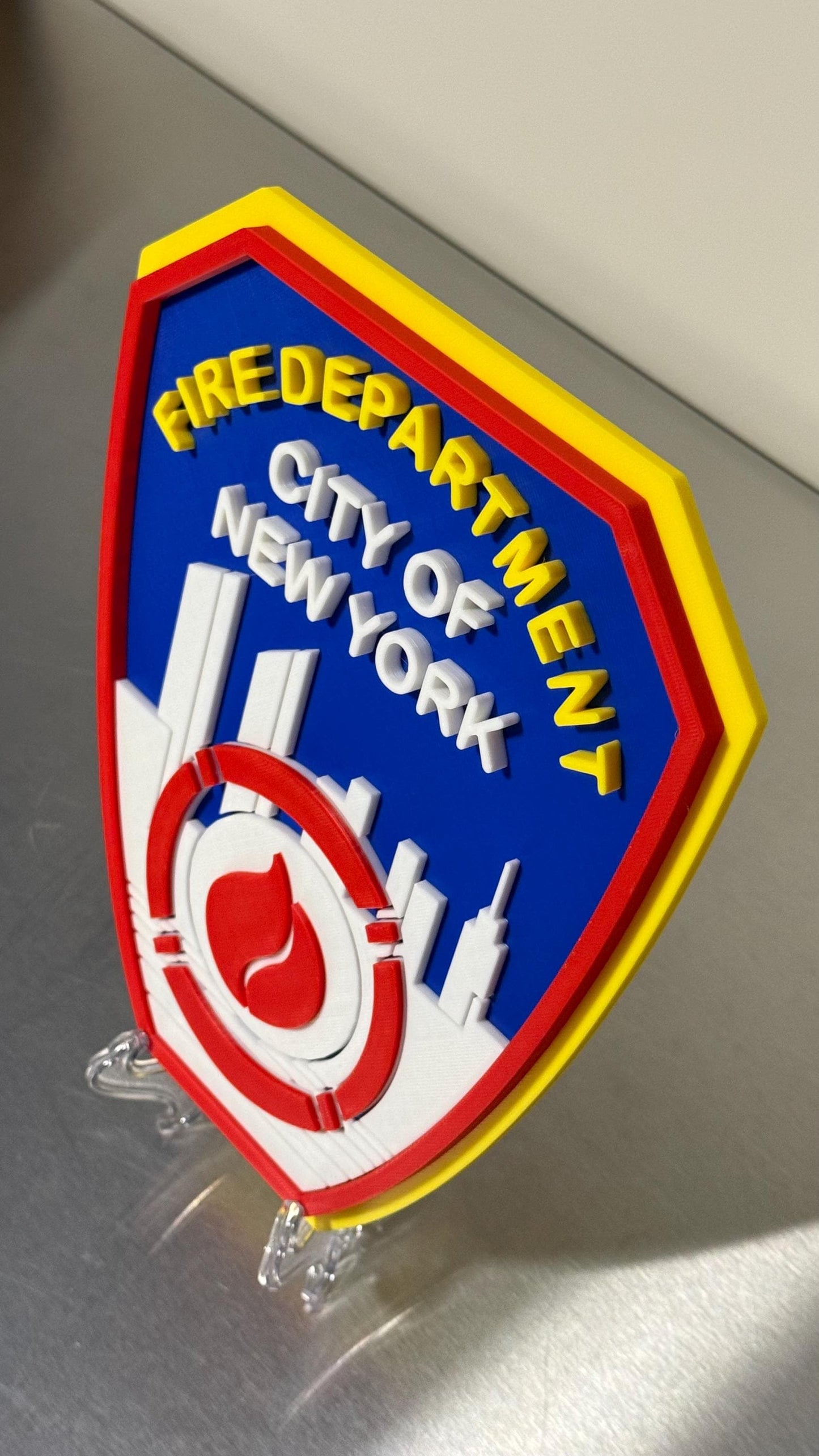 FDNY Display Plaque: Firefighter Gift, Wall Decor New York City Fire Department