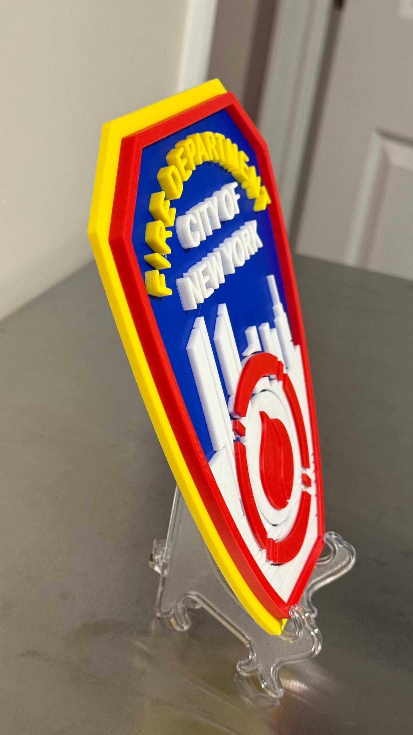 FDNY Display Plaque: Firefighter Gift, Wall Decor New York City Fire Department