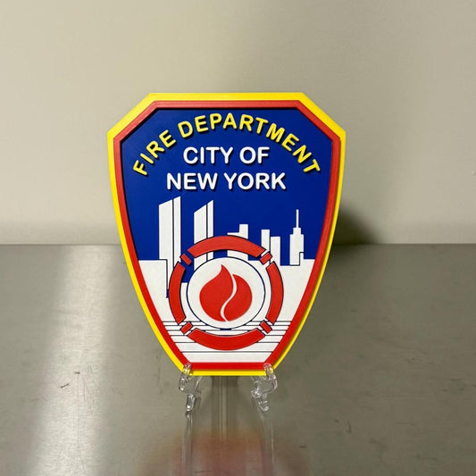 FDNY Display Plaque: Firefighter Gift, Wall Decor New York City Fire Department
