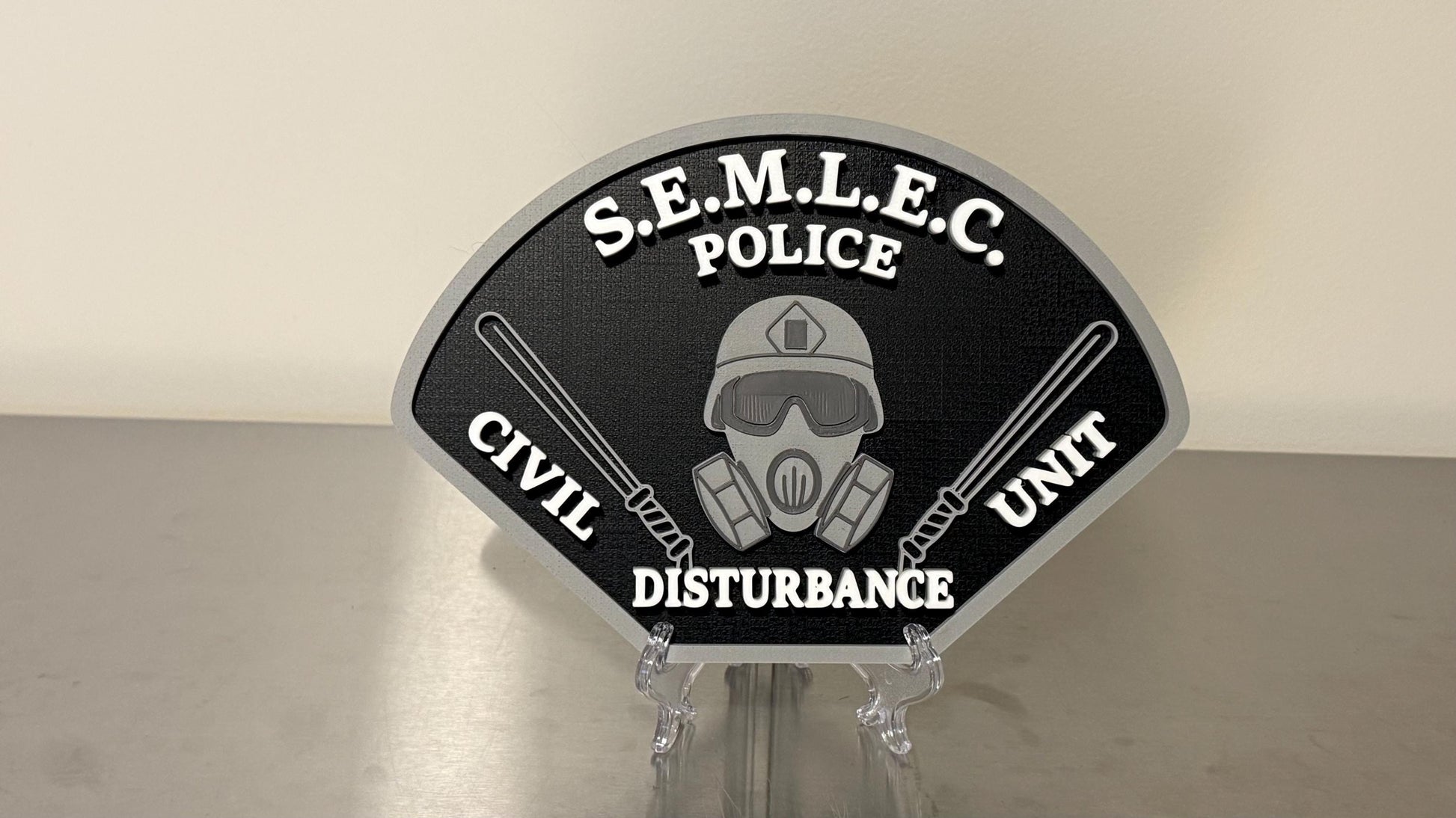 Southeastern Massachusetts Law Enforcement Council SEMLEC 3D Plaque: First Responder Wall Art MA