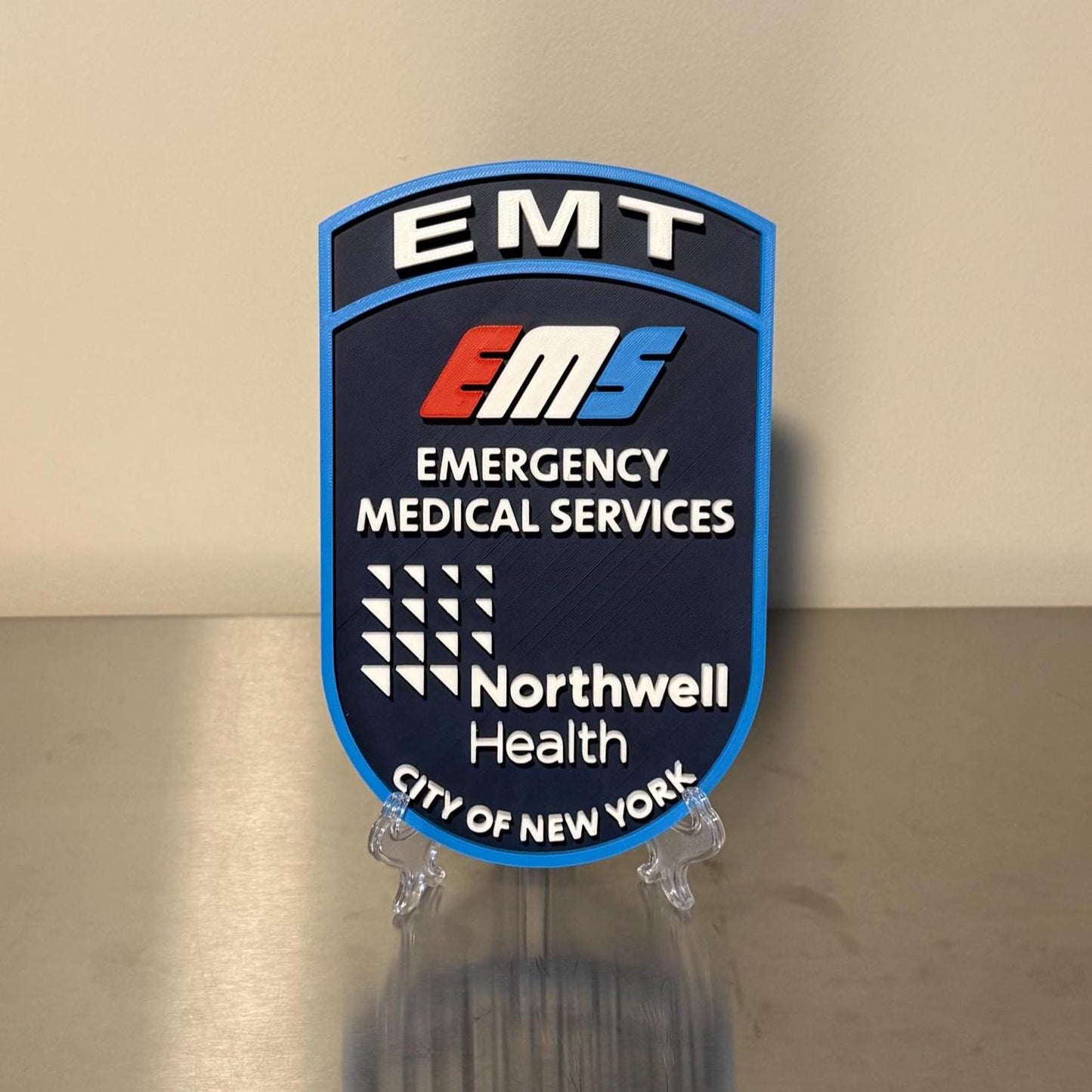 Northwell Health EMS 3D Display Plaque EMT Paramedic First Responder Gift New York