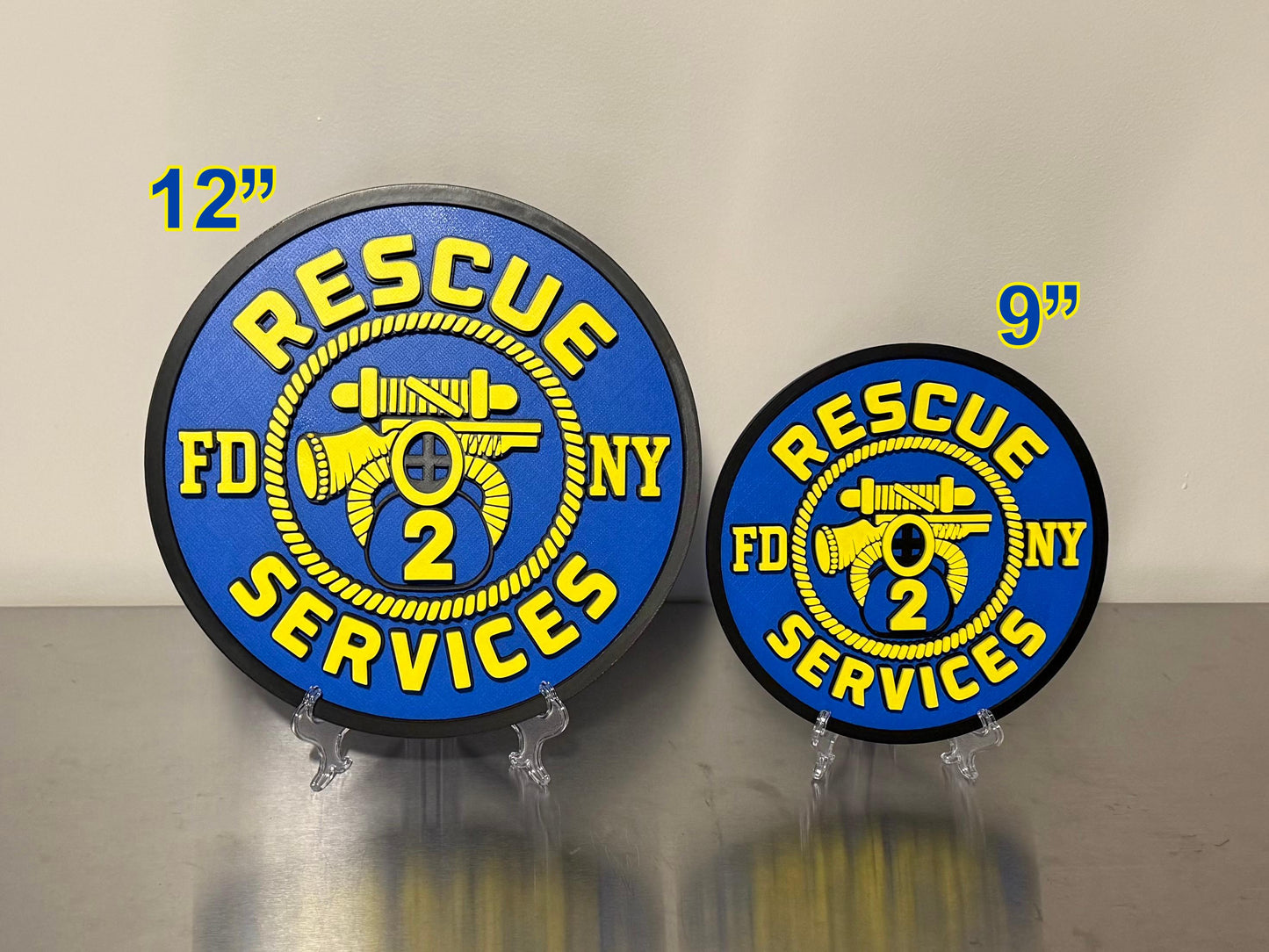 12 Inch 3D Display Plaque with stand for CURRENT PLAQUES Only - Not Custom Plaques