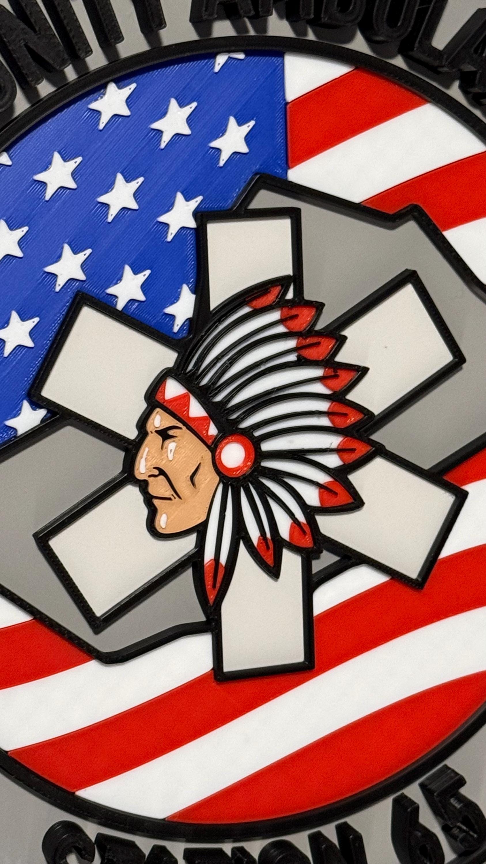 Tamaqua Ambulance Station 65 3D Embossed Plaque - Pennsylvania First Responder Wall Art