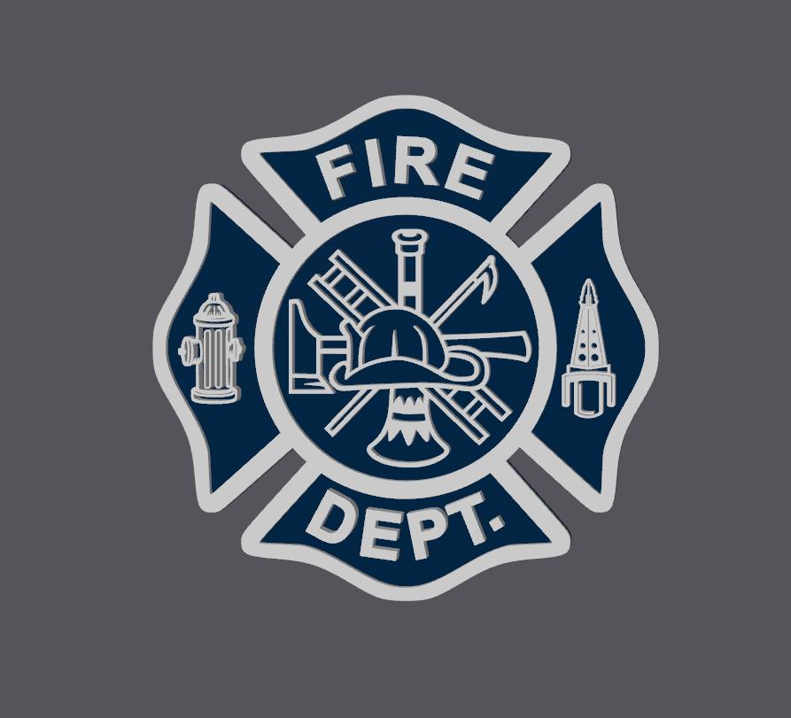 Two Color Customizable Fire Department Maltese Cross 3D Plaque First Responder Wall Art