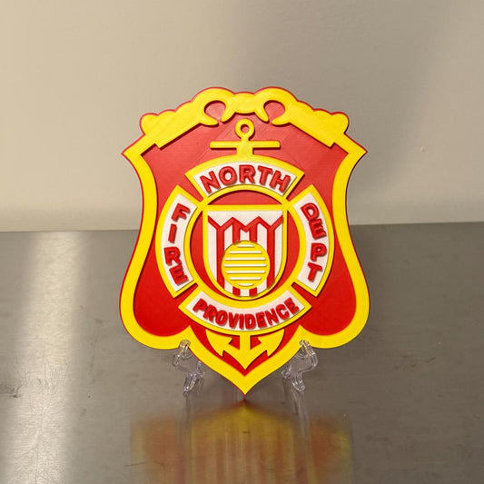 North Providence RI Fire Department Plaque: First Responder Wall Art Rhode Island