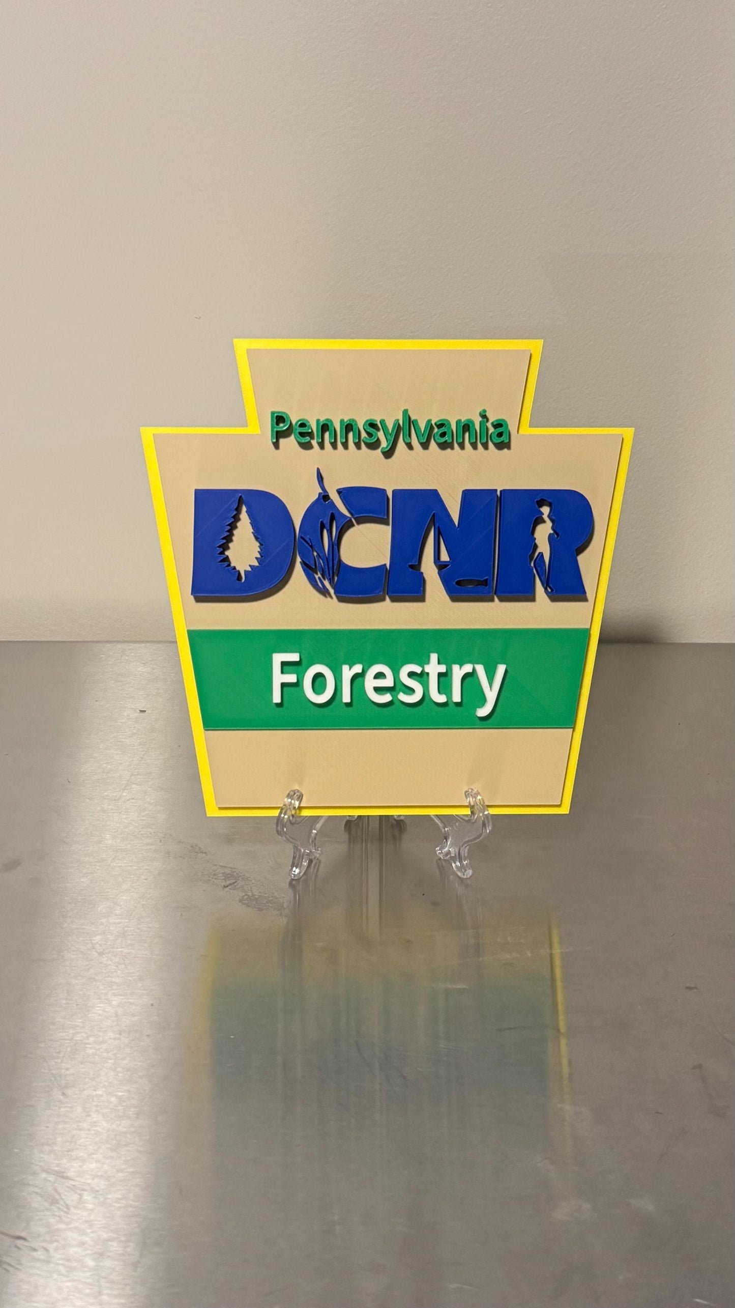 DCNR Pennsylvania Plaque: First Responder Tribute (3D Embossed, Indoor)