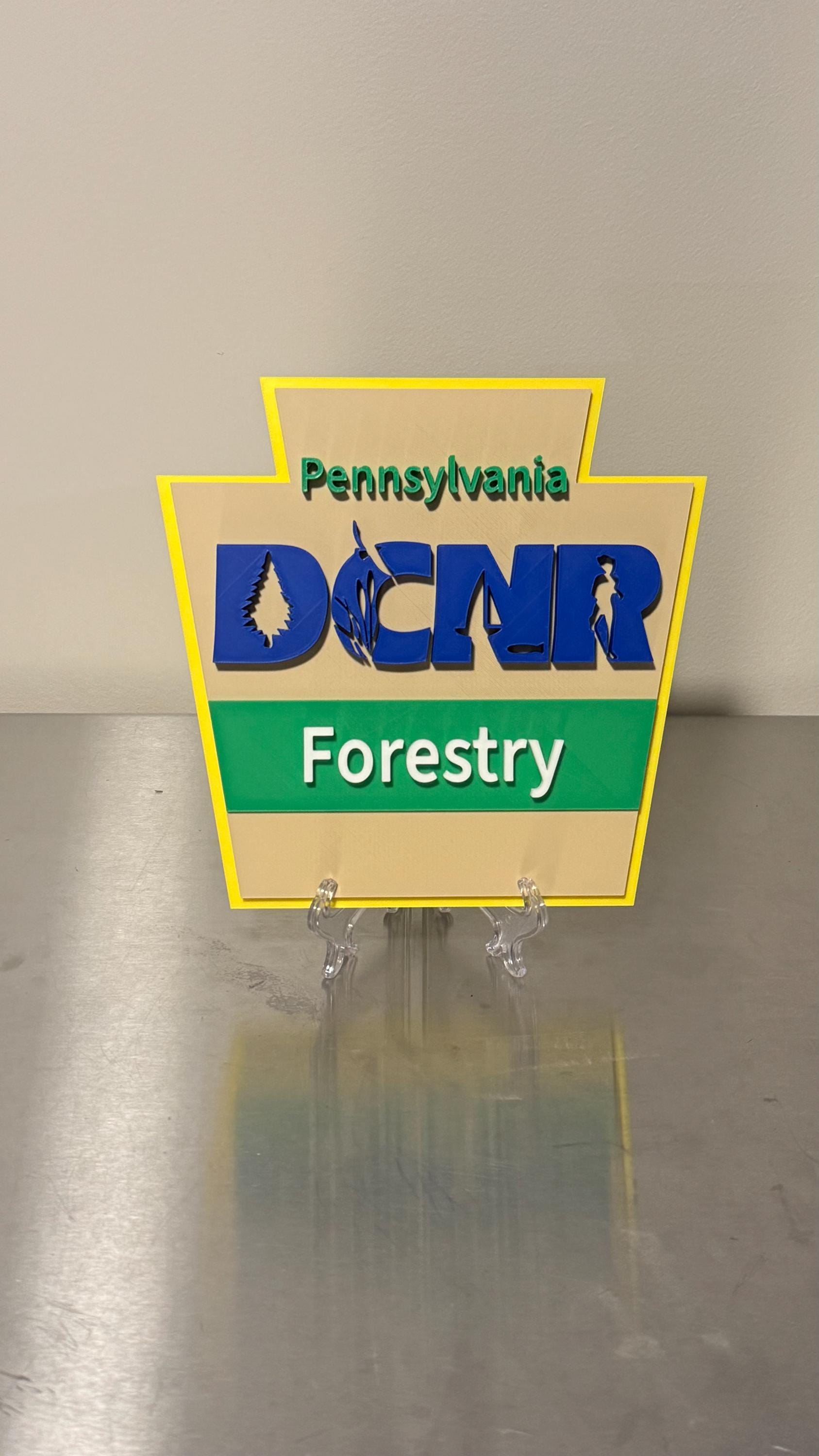 DCNR Pennsylvania Plaque: First Responder Tribute (3D Embossed, Indoor)