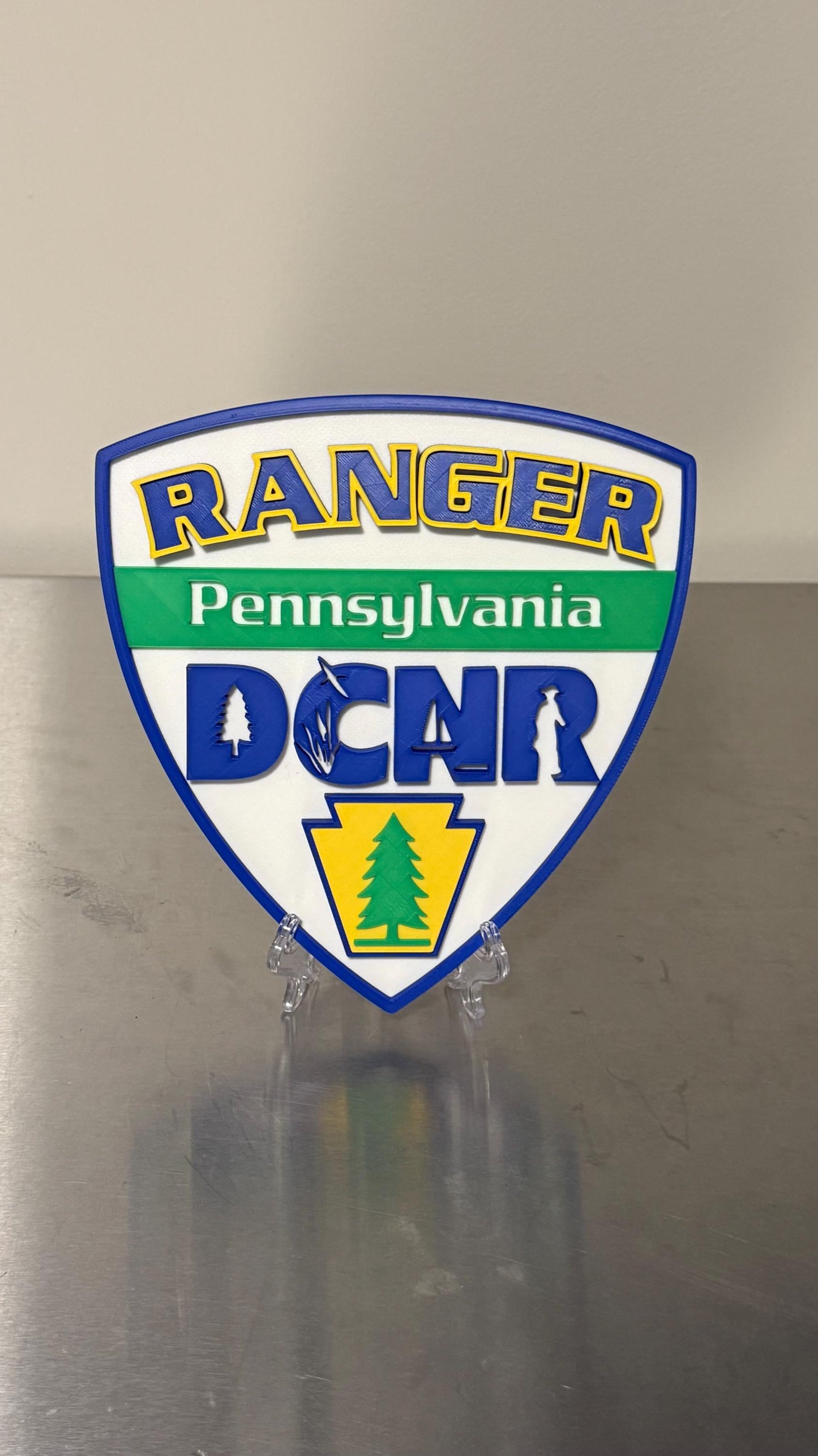 DCNR Ranger 3D Display Plaque Pennsylvania PA