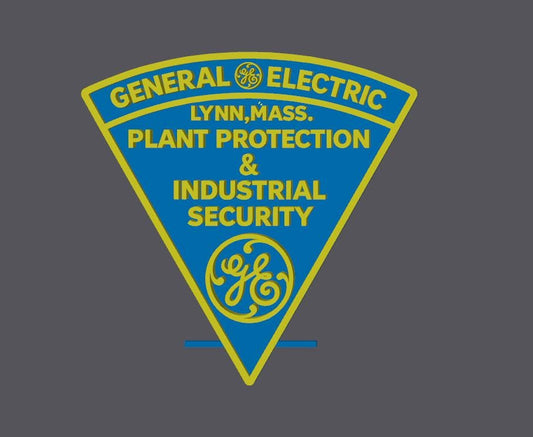 GE General Electric Plant Protection Security 3D Embossed Plaque: First Responder Wall Art MA