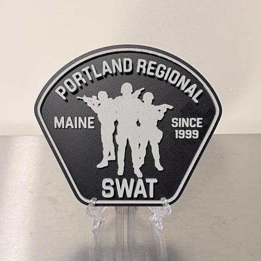 Portland Regional SWAT Police 3D Embossed Display Plaque ME Maine