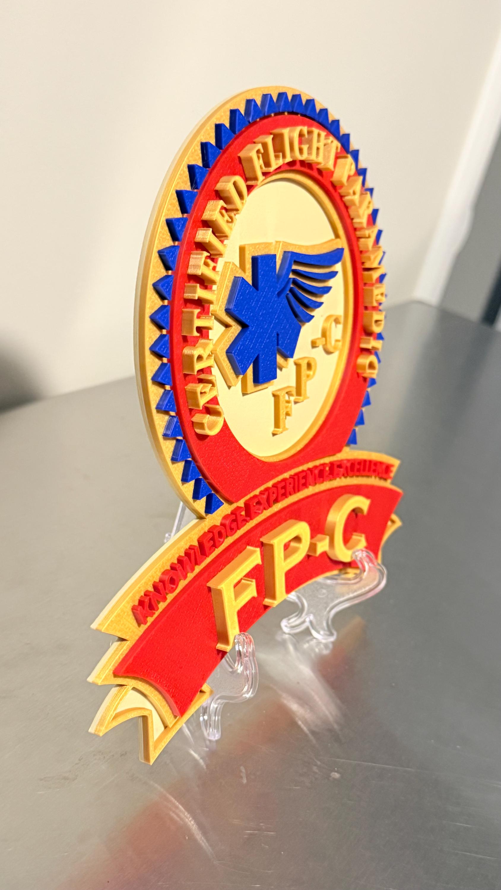 IBSC CCP-C & FP-C 3D Embossed Display Plaques Paramedic Ems Gift