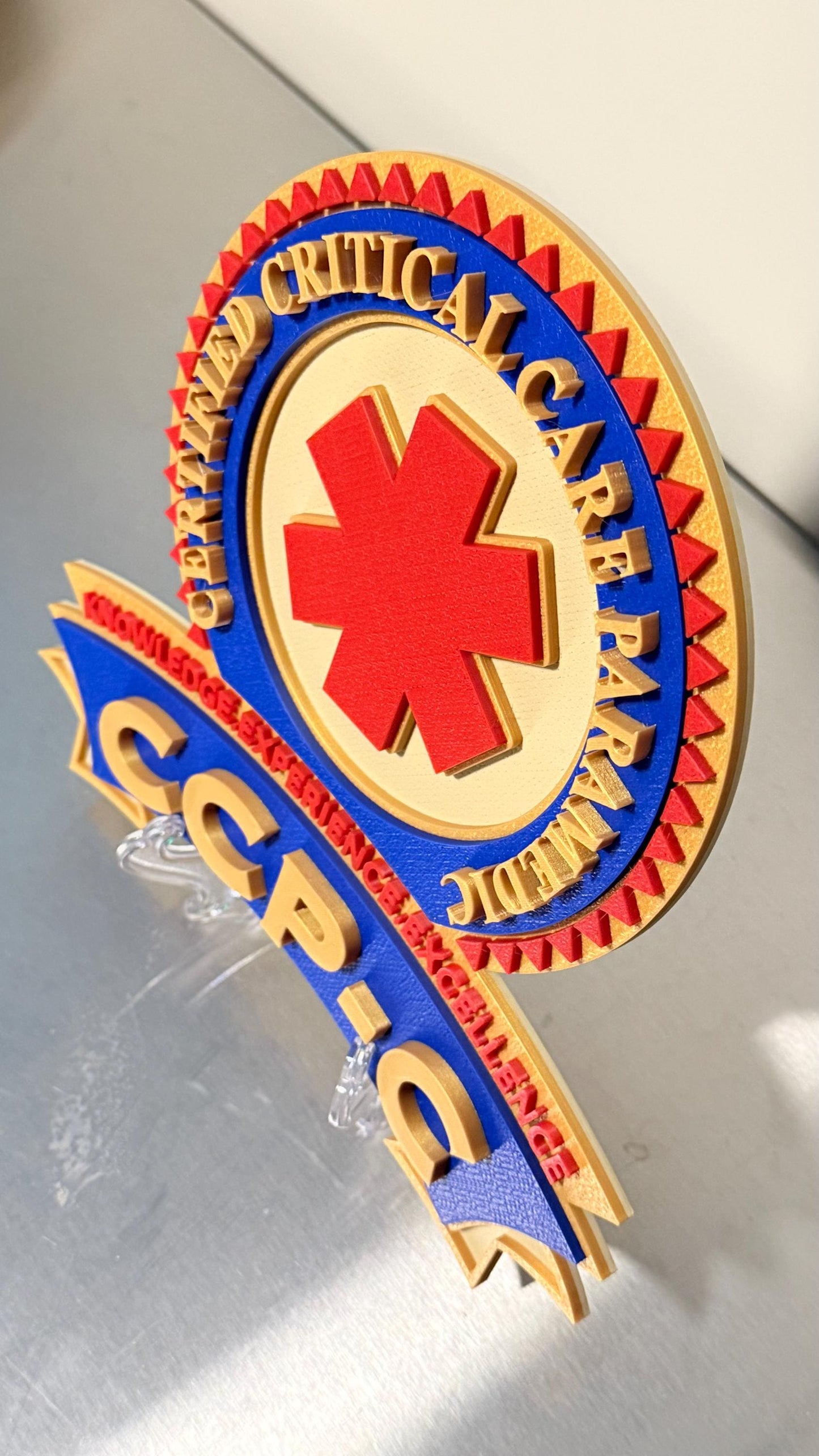 IBSC CCP-C & FP-C 3D Embossed Display Plaques Paramedic Ems Gift