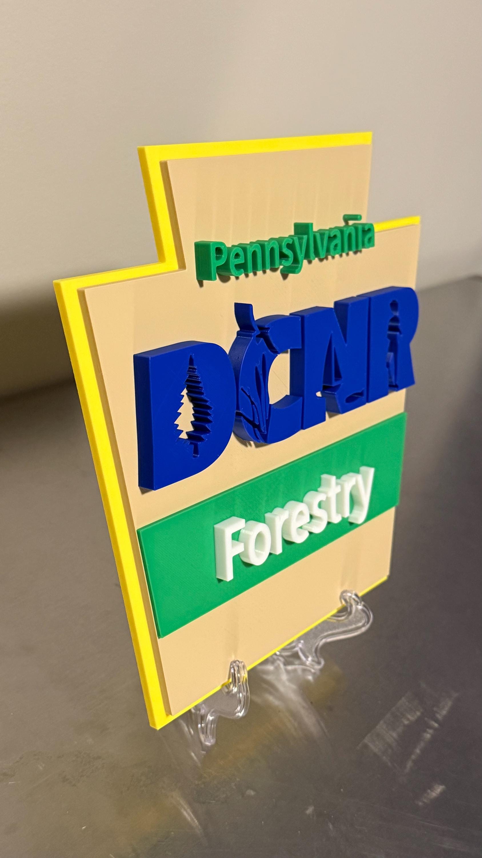DCNR Pennsylvania Plaque: First Responder Tribute (3D Embossed, Indoor)