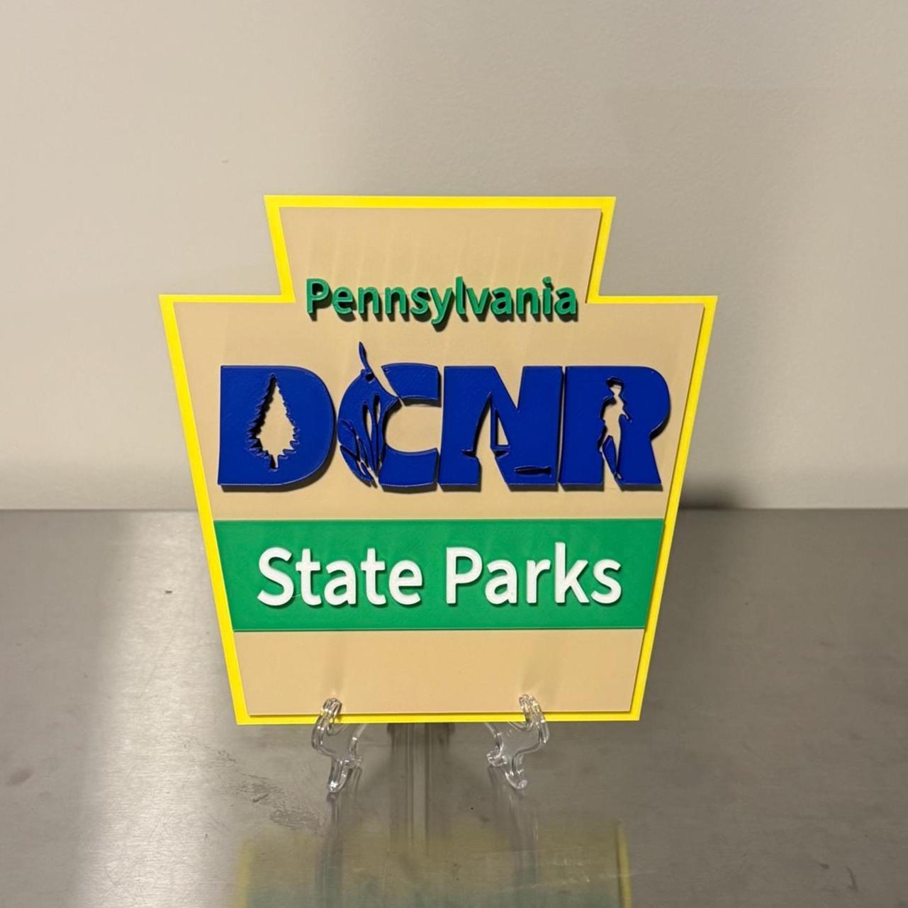 DCNR Pennsylvania Plaque: First Responder Tribute (3D Embossed, Indoor)