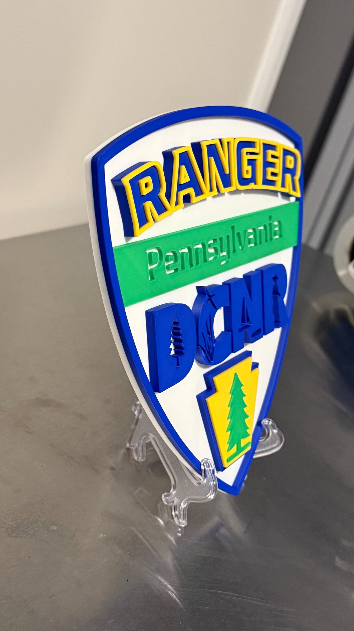 DCNR Ranger 3D Display Plaque Pennsylvania PA
