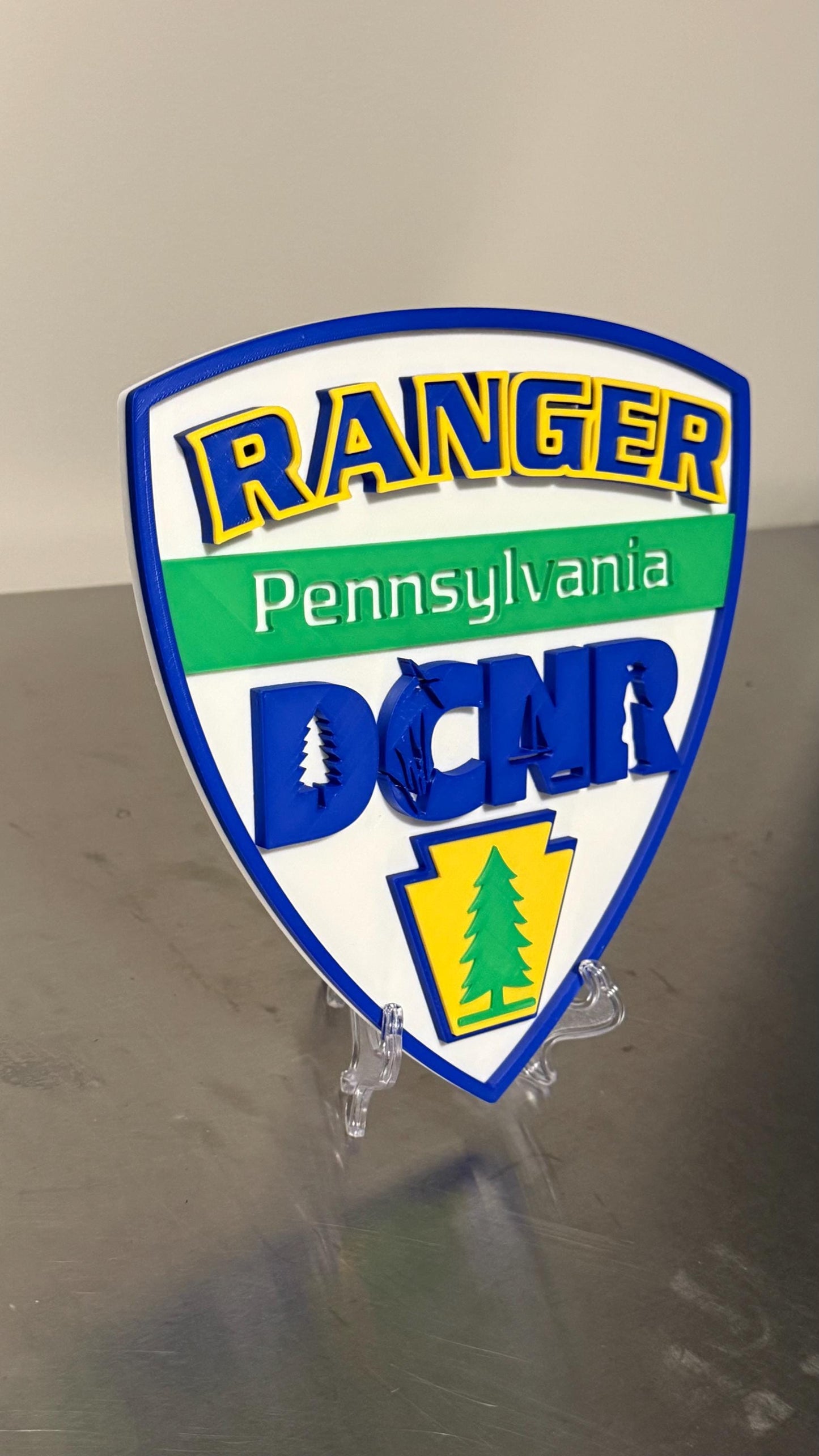 DCNR Ranger 3D Display Plaque Pennsylvania PA