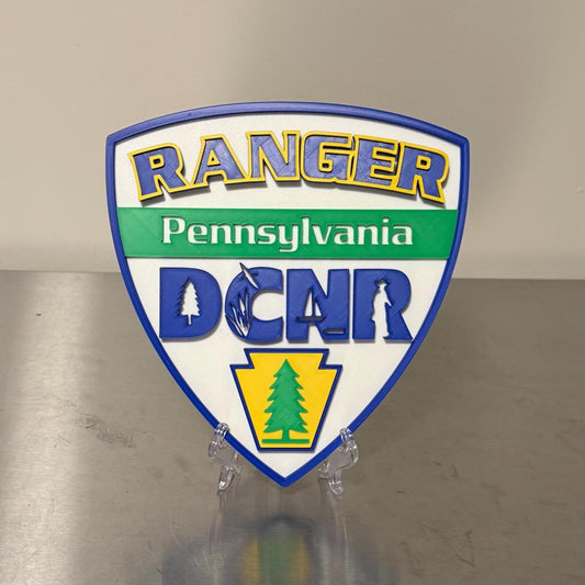 DCNR Ranger 3D Display Plaque Pennsylvania PA