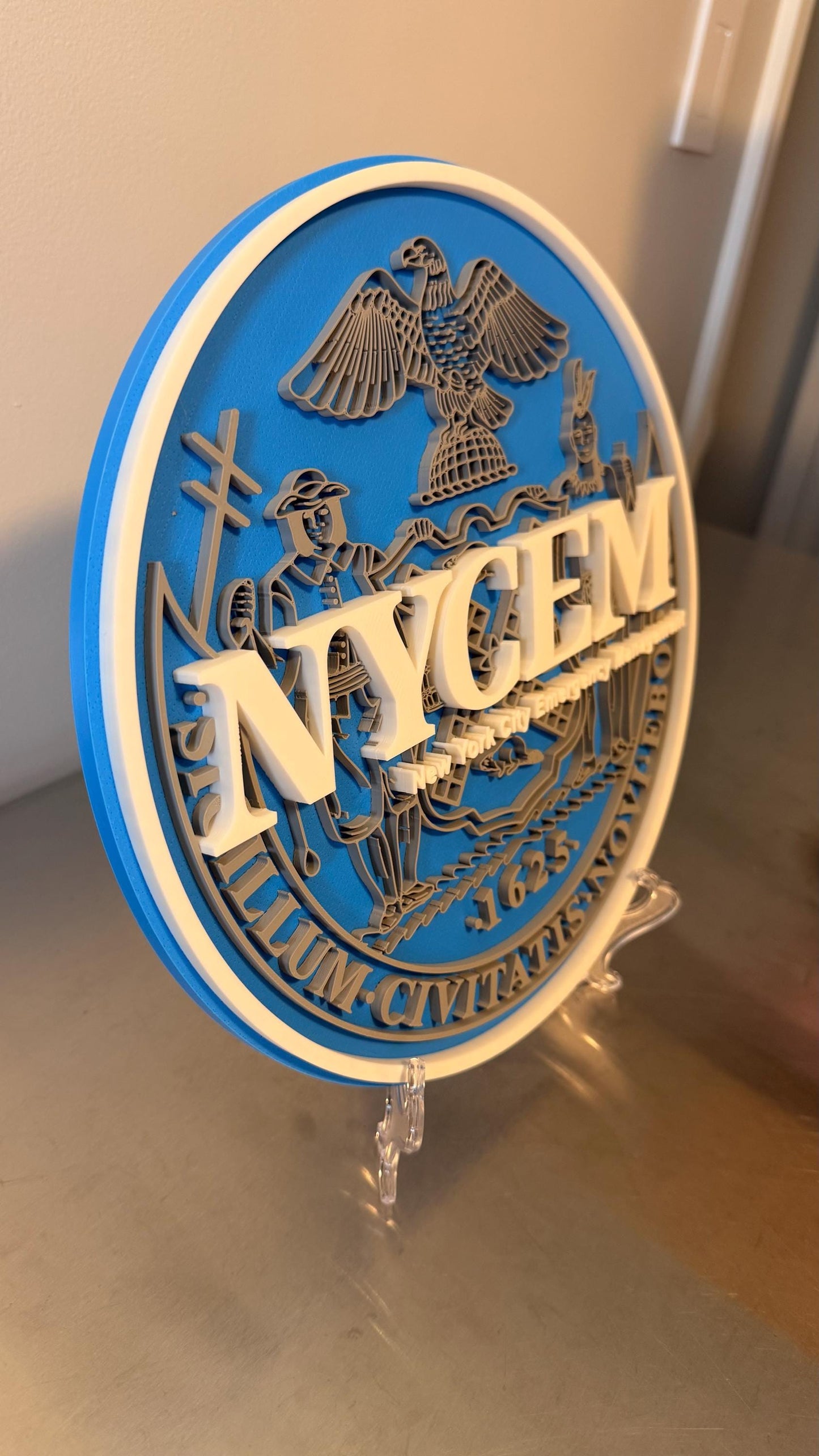 New York City Emergency Management 3D Display Plaque Wall Art NYC NYCEM