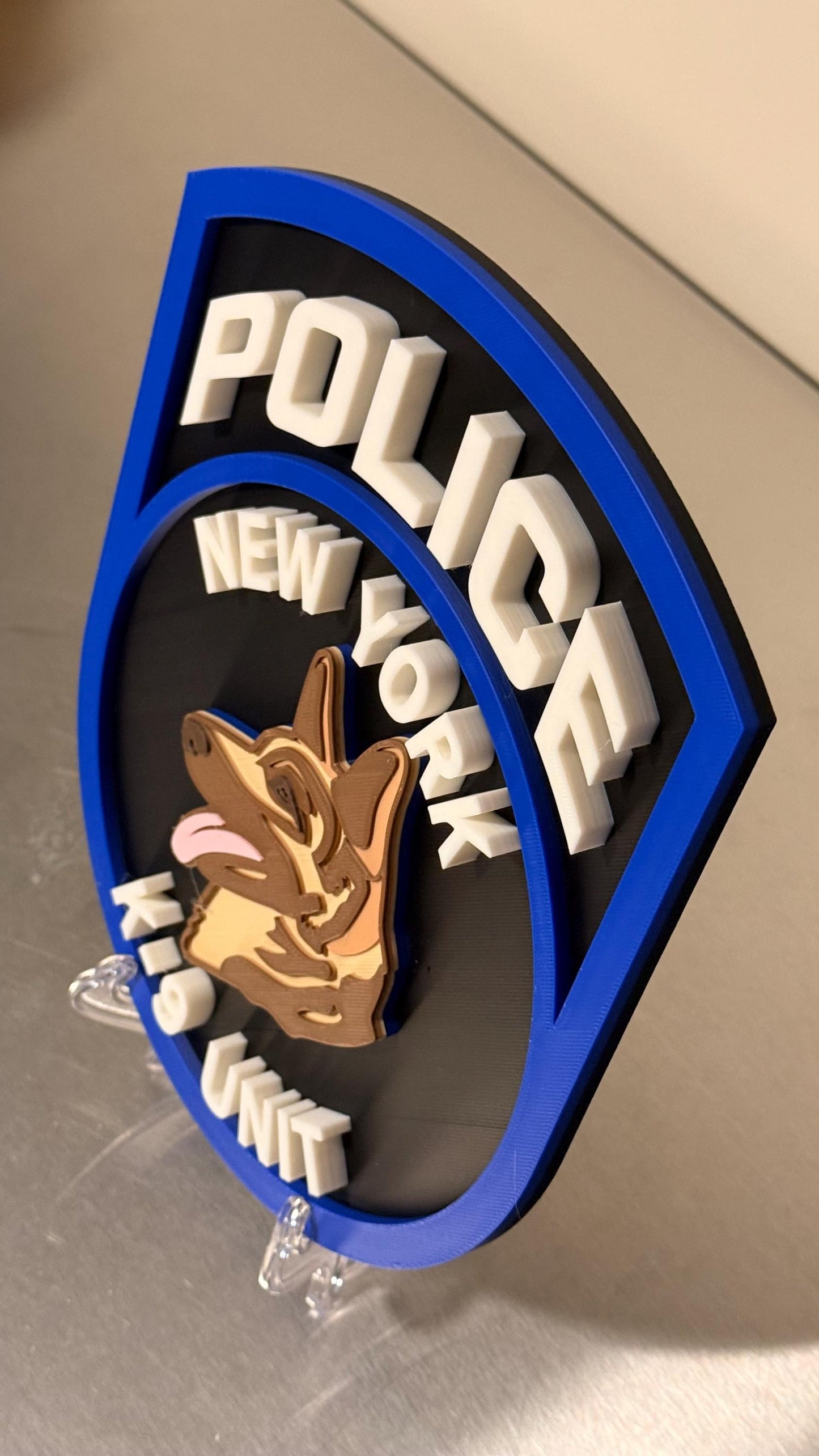 NYPD K9 Plaque 3D Embossed Police Plaque New York City Police