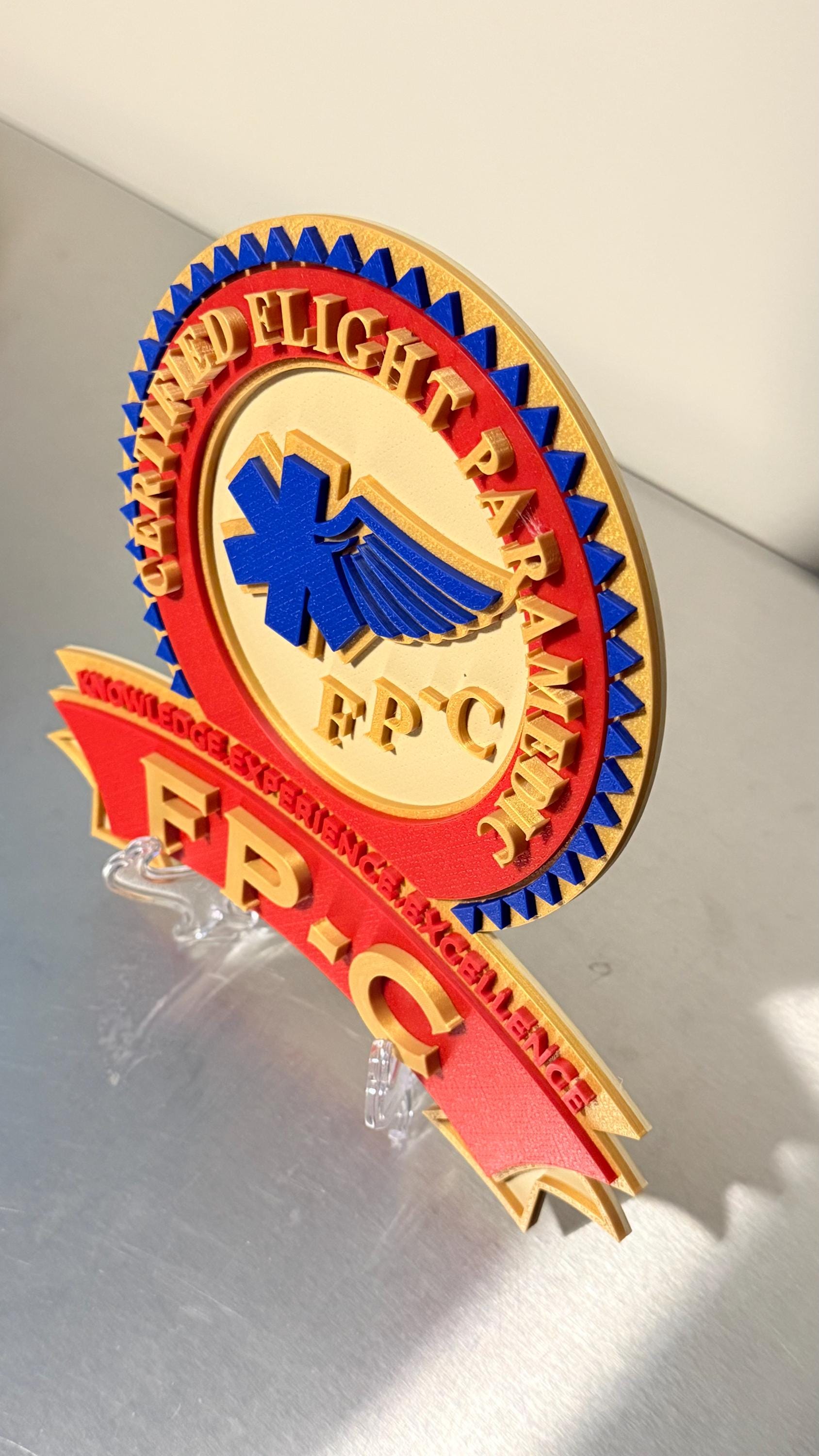 IBSC CCP-C & FP-C 3D Embossed Display Plaques Paramedic Ems Gift